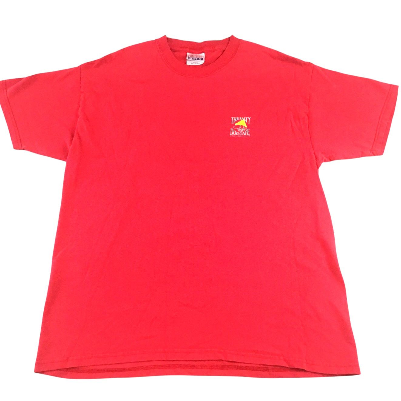 Hanes Salty Dog Cafe T-Shirt Red Yellow Hat Logo Size Medium Size US M / EU 48-50 / 2 - 1 Thumbnail