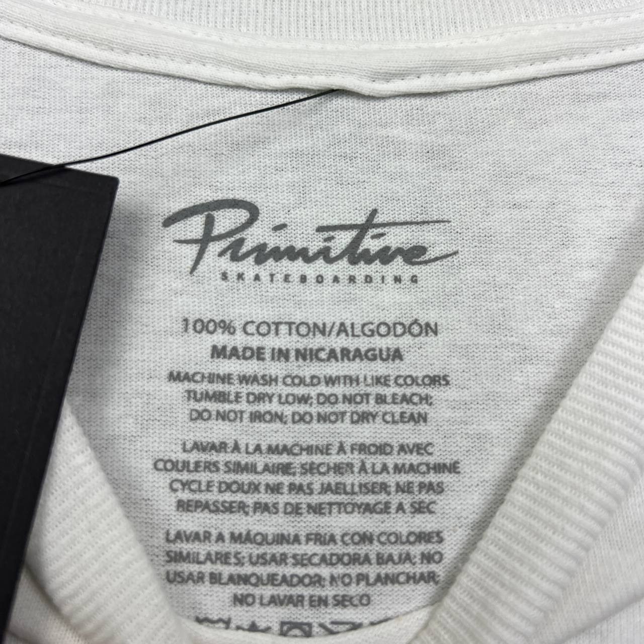 Primitive Primitive Skateboarding Shirt Men Large White Crew Neck New Size US L / EU 52-54 / 3 - 6 Thumbnail