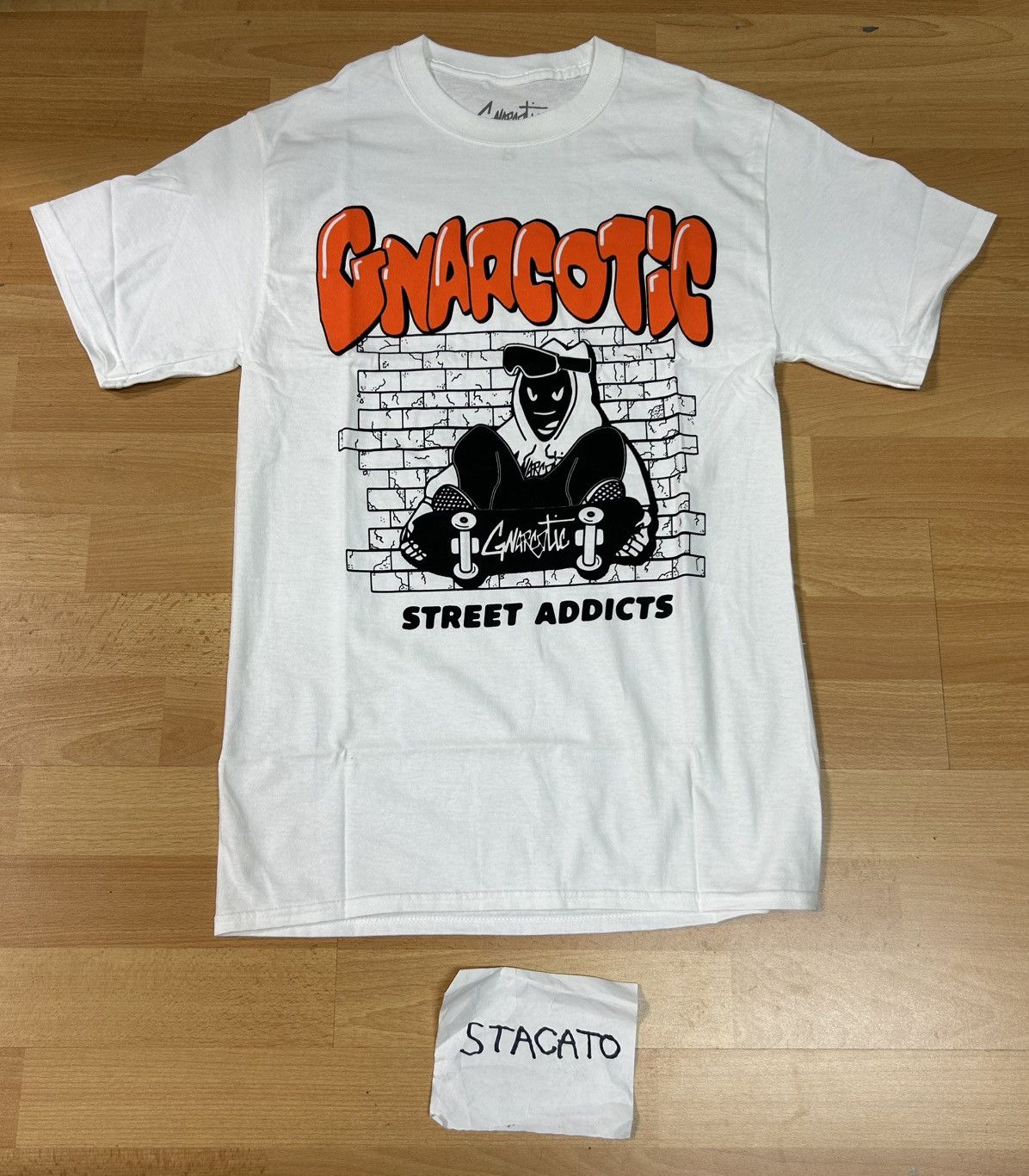 Gnarcotic Gnarcotic Lil Gnar Street Addicts Tee White Size US S / EU 44-46 / 1 - 1 Thumbnail