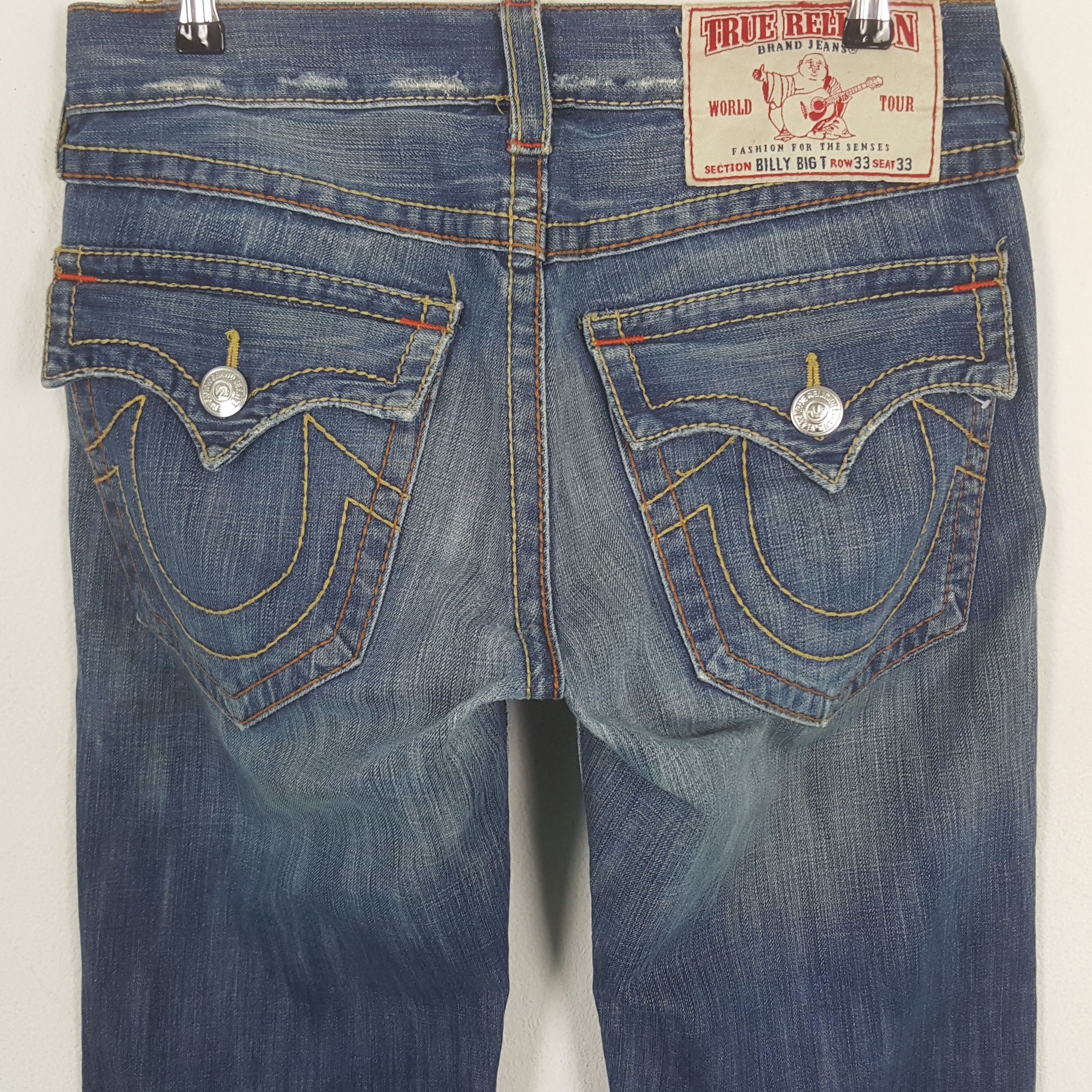 Other Vintage True Religion Billy Big T Denim Jeans Size US 33 - 5 Thumbnail
