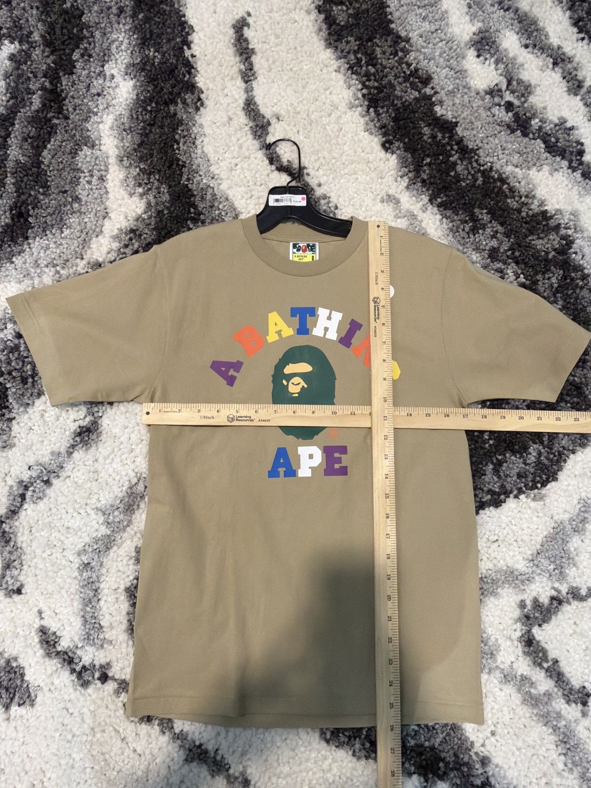 Bape College Letter Logo Tee Size-S Brand New Quick Ship