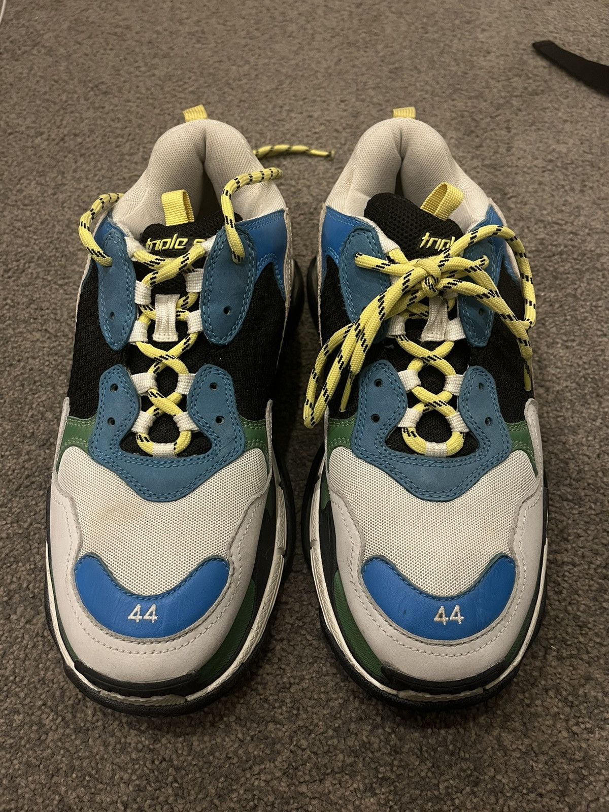 Balenciaga Balenciaga Triple S “Light Grey Blue Green” Size US 11 / EU 44 - 3 Thumbnail