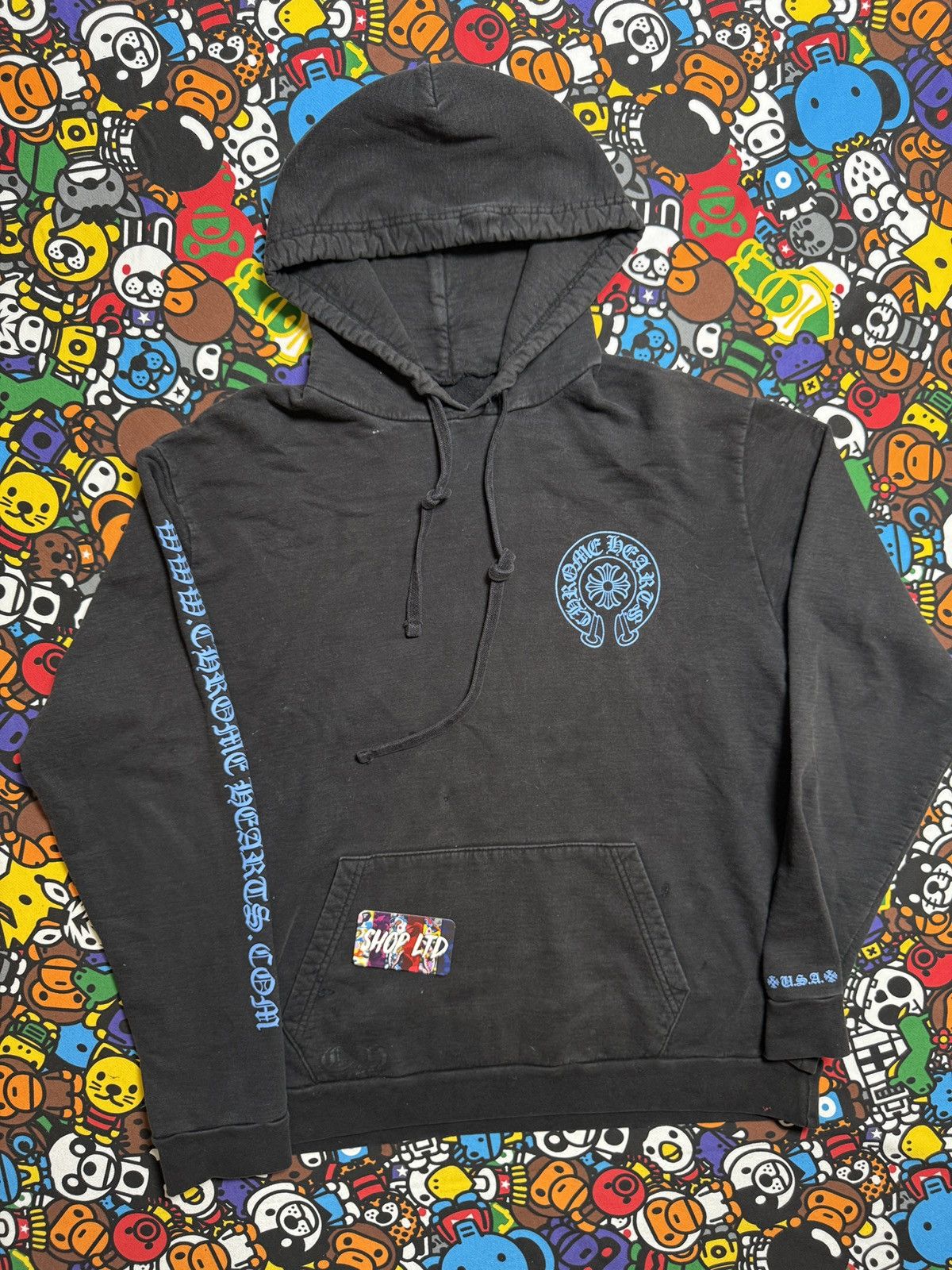 Chrome Hearts Chrome Hearts Black/Blue Online Exclusive Pullover Hoodie Size US L / EU 52-54 / 3 - 3 Thumbnail