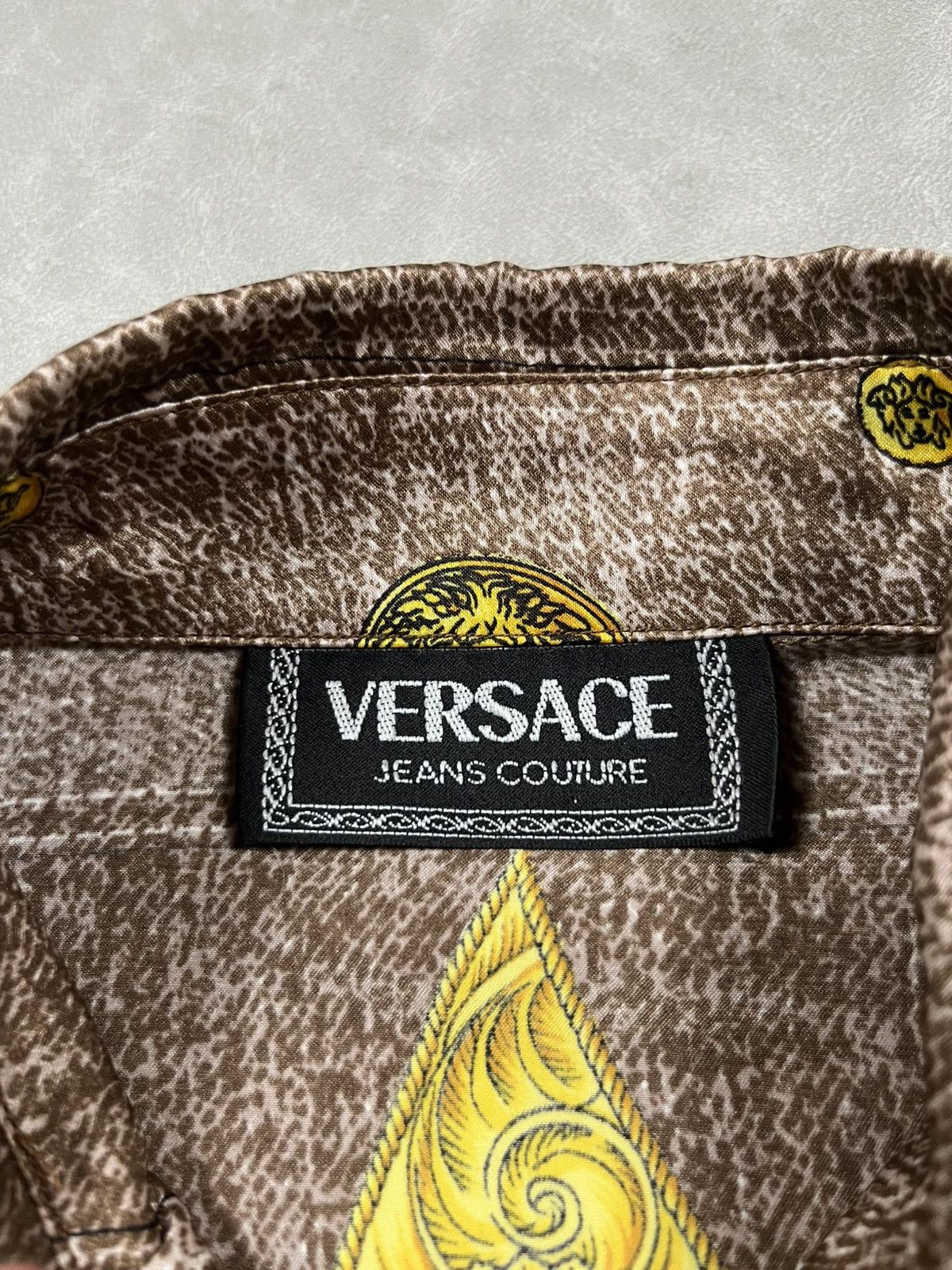 Versace Jeans Couture 90s Versace blue jeans silk Size US M / EU 48-50 / 2 - 6 Thumbnail