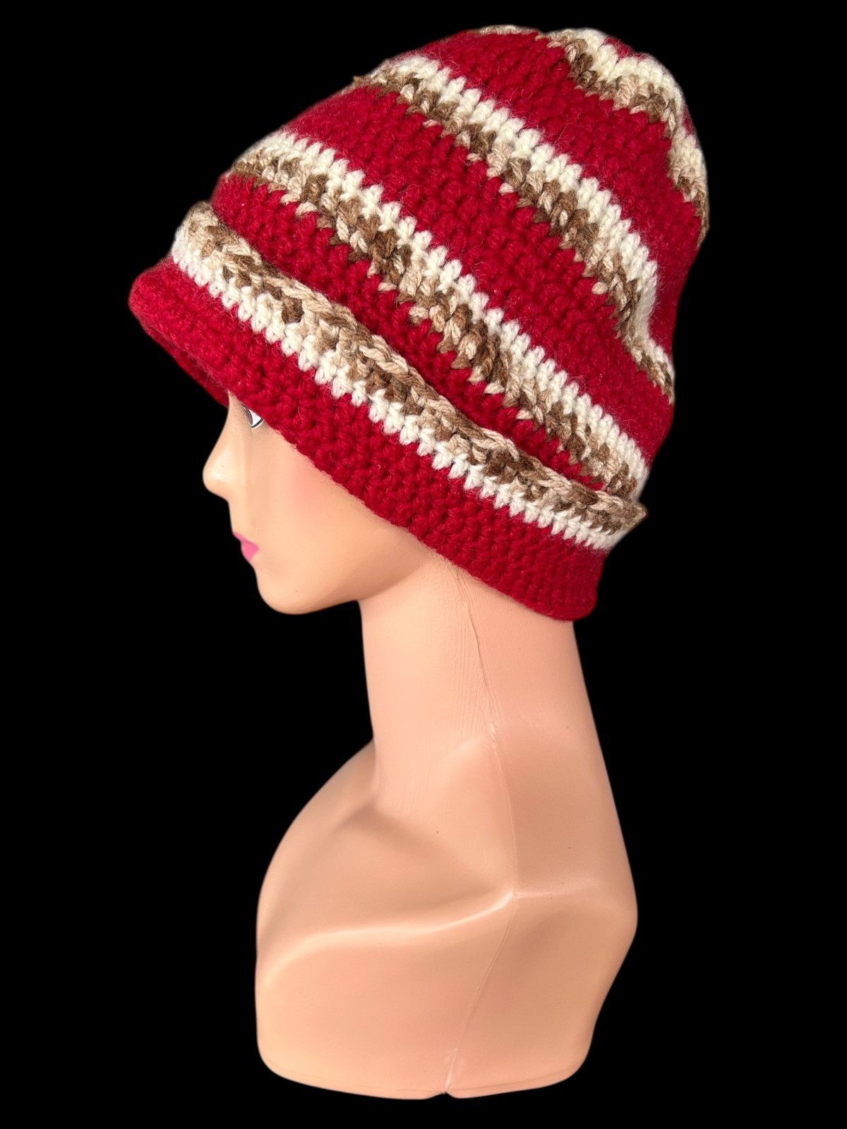 Japanese Brand × Kapital × Vintage Crochet Knitted Handmade Beanie Hats Size ONE SIZE - 1 Thumbnail