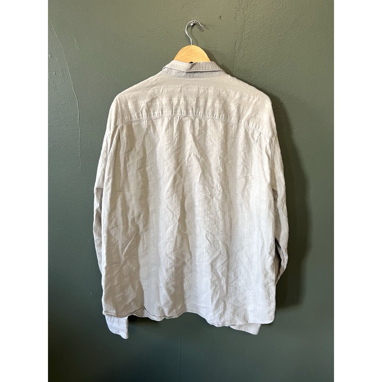 Armani Exchange Armani Exchange Mens Gray Long Sleeve Button-Up Shirt 2XL Size US XXL / EU 58 / 5 - 2 Thumbnail