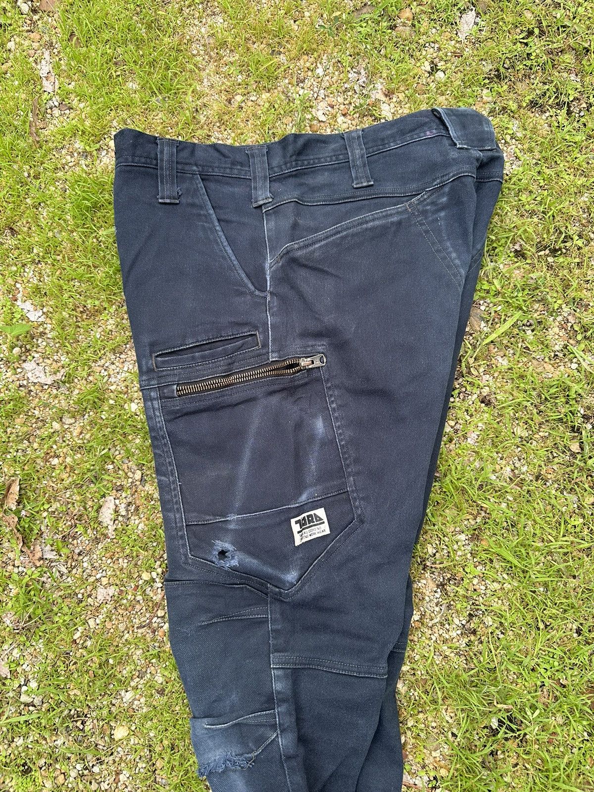 Beauty Beast VINTAGE DOUBLE KNEE TORAICHI JAPAN FADED BIKERS PANTS Size US 32 / EU 48 - 19 Thumbnail