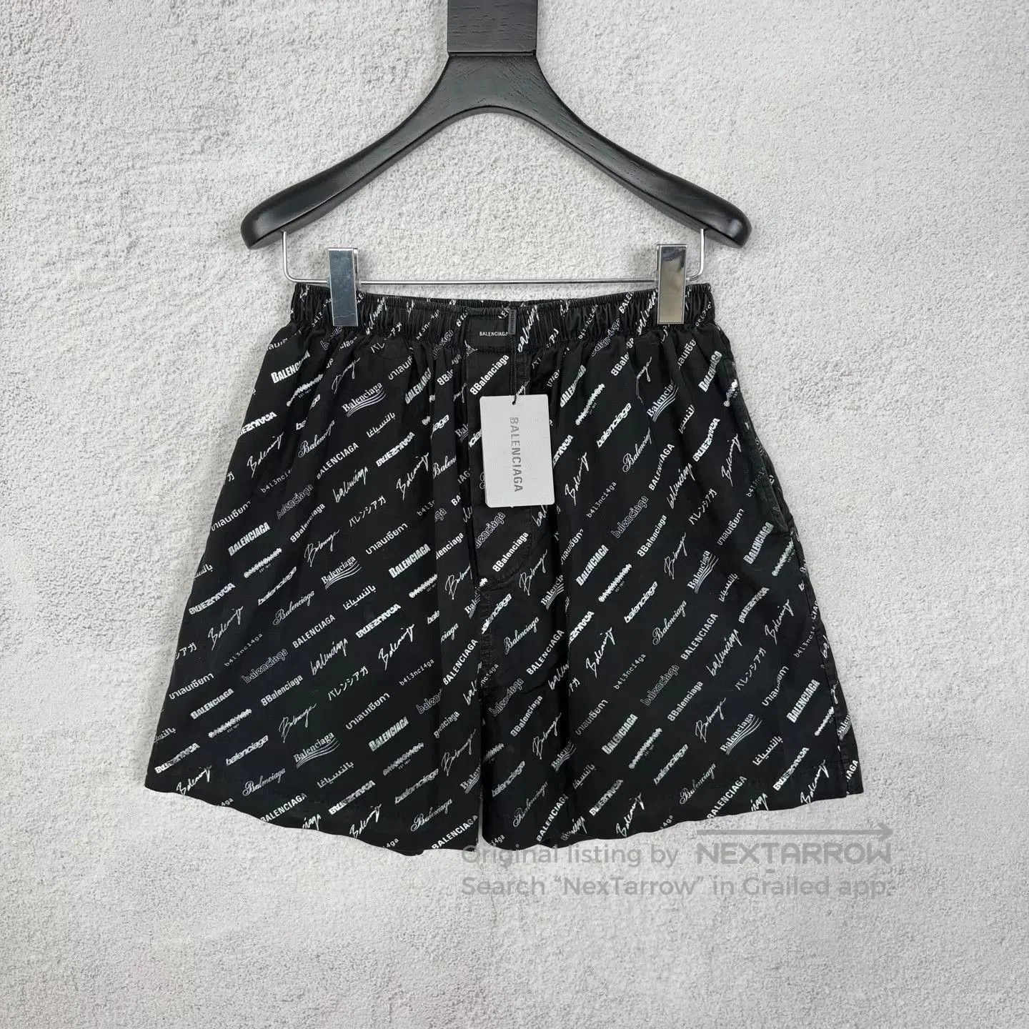 Balenciaga Black Printed Casual Shorts. Size US 28 / EU 44 - 1 Thumbnail