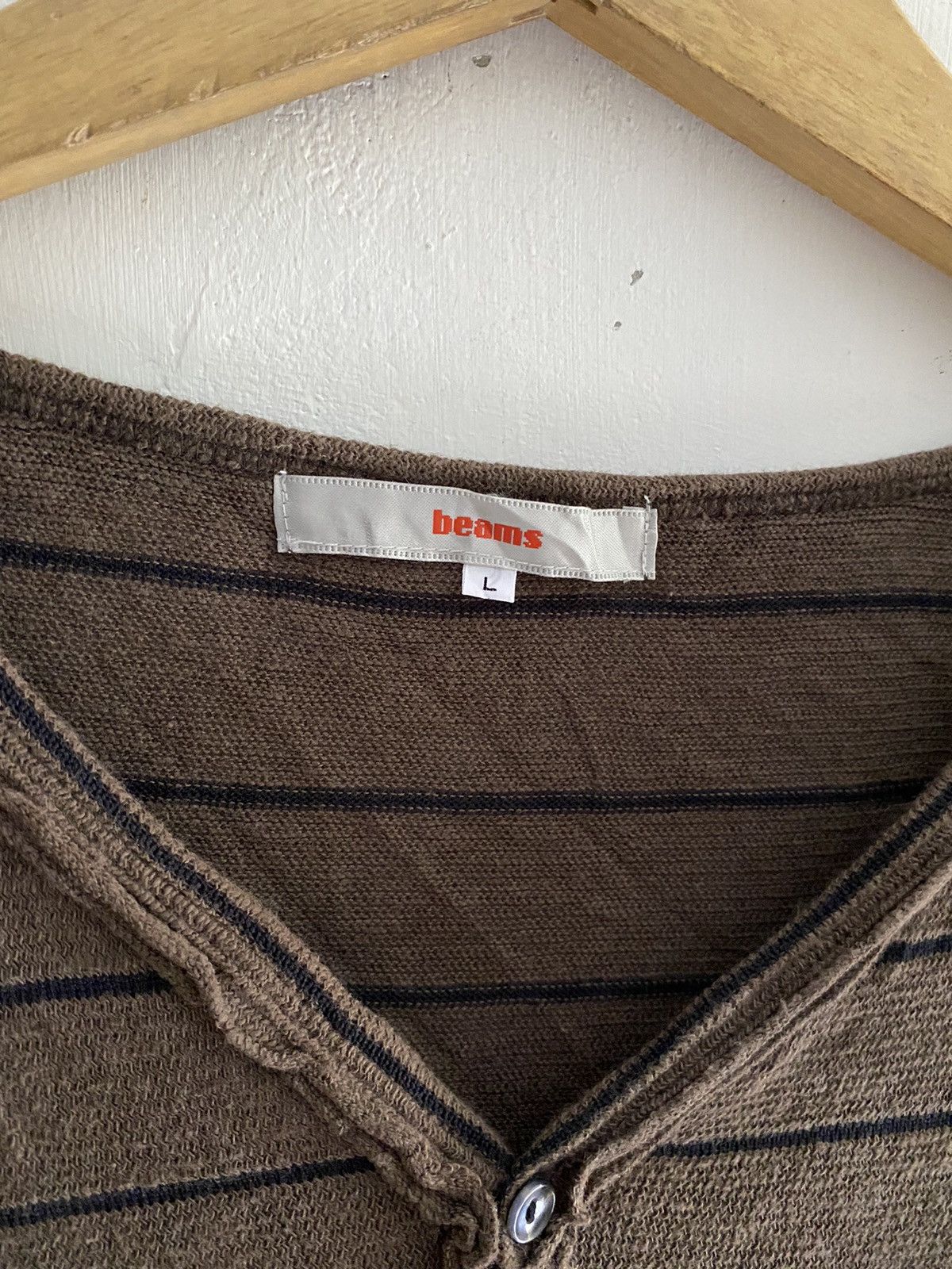 Beams Plus Vintage beams striped distressed longsleeve tshirt Size US L / EU 52-54 / 3 - 4 Thumbnail