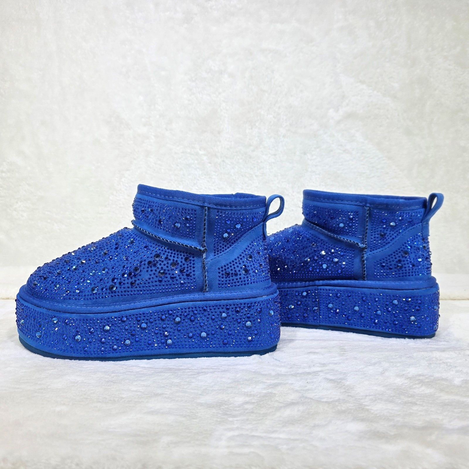 Ego Flashy fx Fur Lined Winter Platform Ankle Boots Bright B