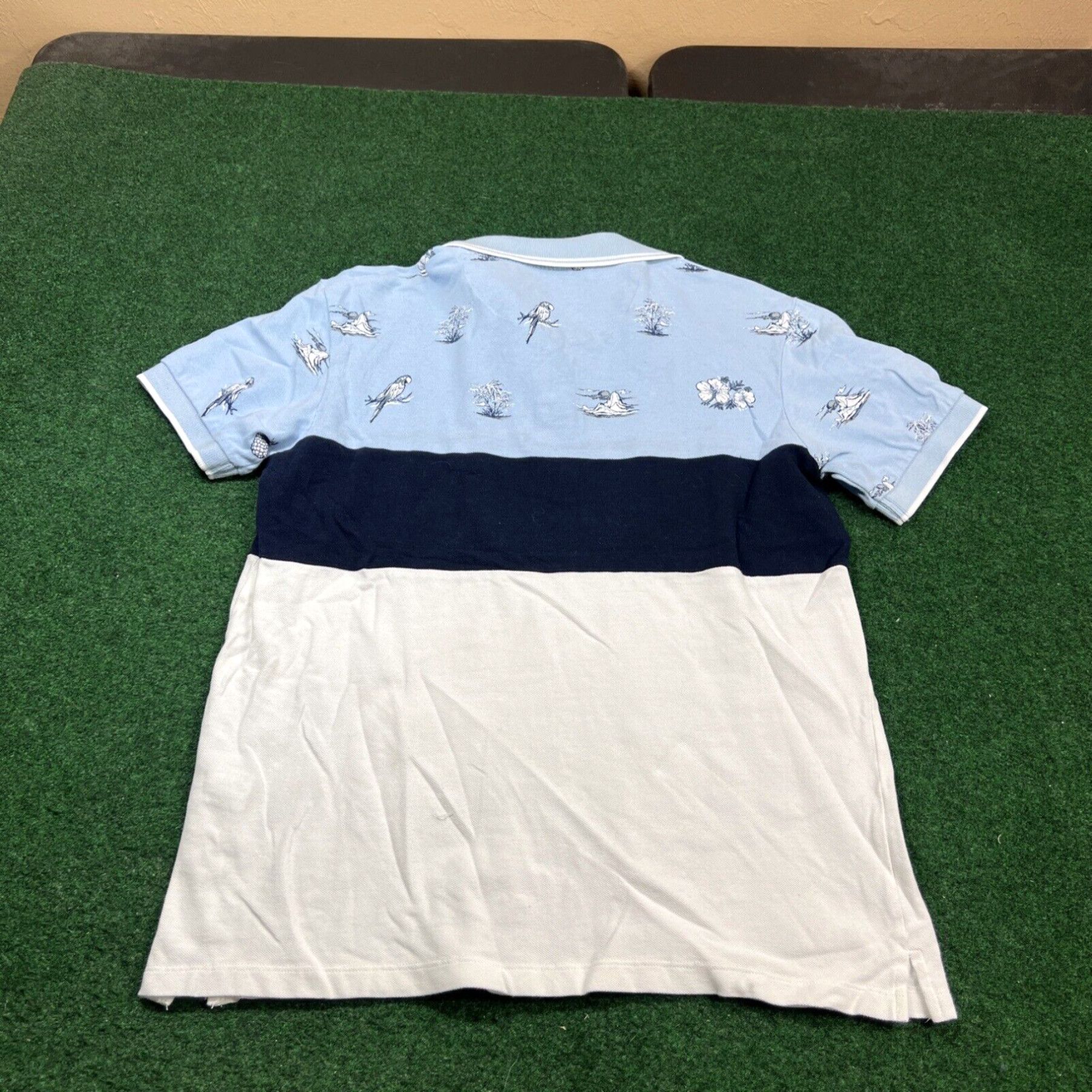 Zara Zara Polo Top Men’s Size Medium Short Sleeve Blue striped Size US M / EU 48-50 / 2 - 7 Thumbnail