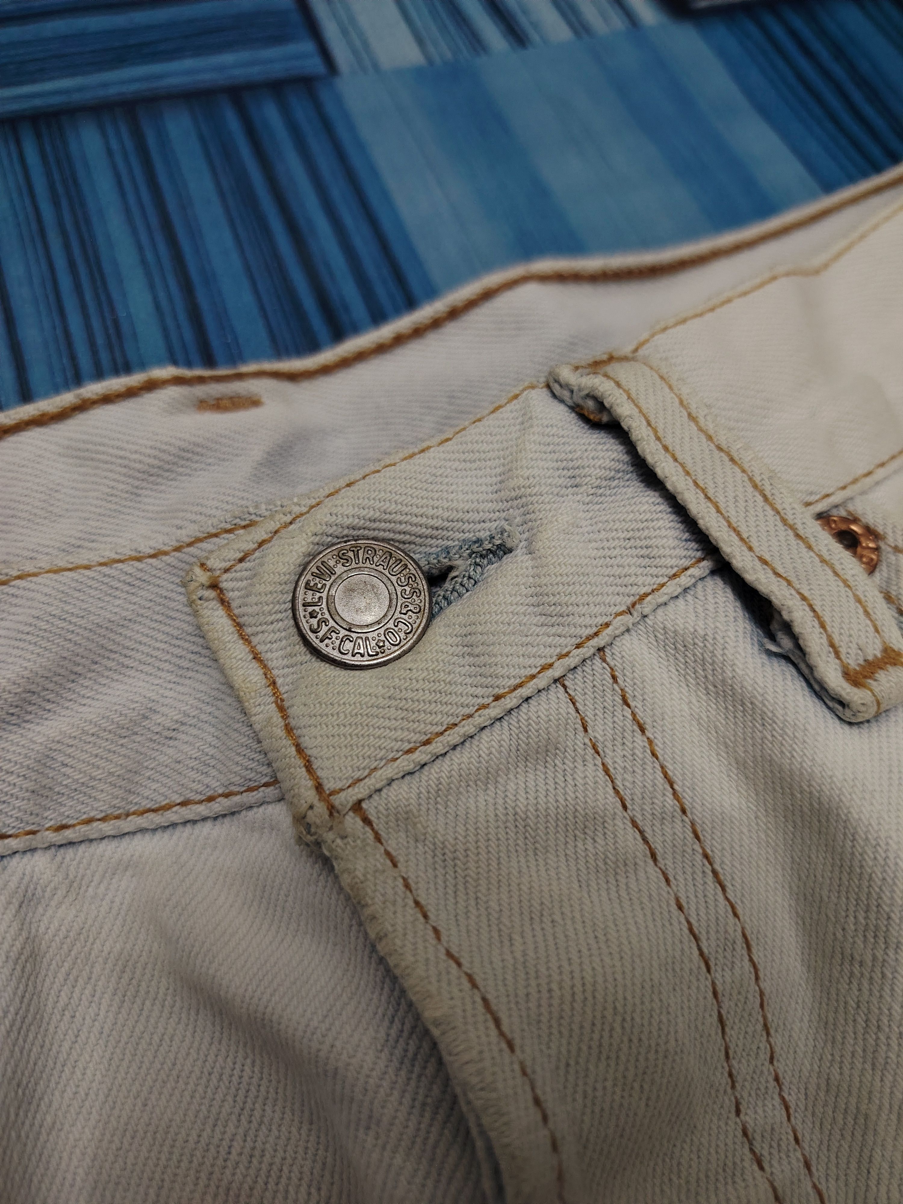 Levi's Thrashed Acid Washed Vtg Levi's 501 Button 553 made in usa Size US 30 / EU 46 - 14 Thumbnail