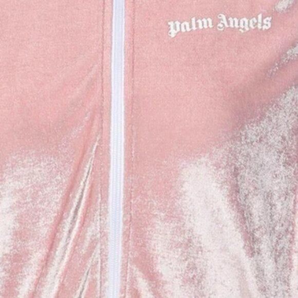 Palm Angels Palm Angels Chenille Cropped Zip Up Hoodie Rose Size XL / US 12-14 / IT 48-50 - 2 Thumbnail