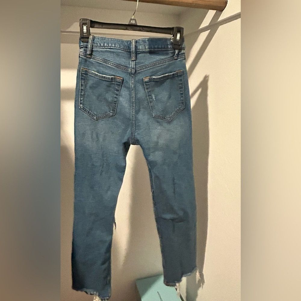 Abercrombie & Fitch Abercrombie & Fitch Ankle Straight high rise Jeans Size 25" / US 0 / IT 36 - 3 Thumbnail