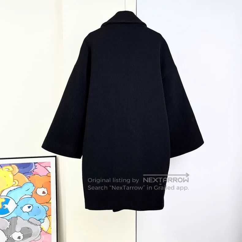 Saint Laurent Paris Saint Laurent Paris Double-breasted Black Wool Coat Size XS / US 0-2 / IT 36-38 - 2 Thumbnail