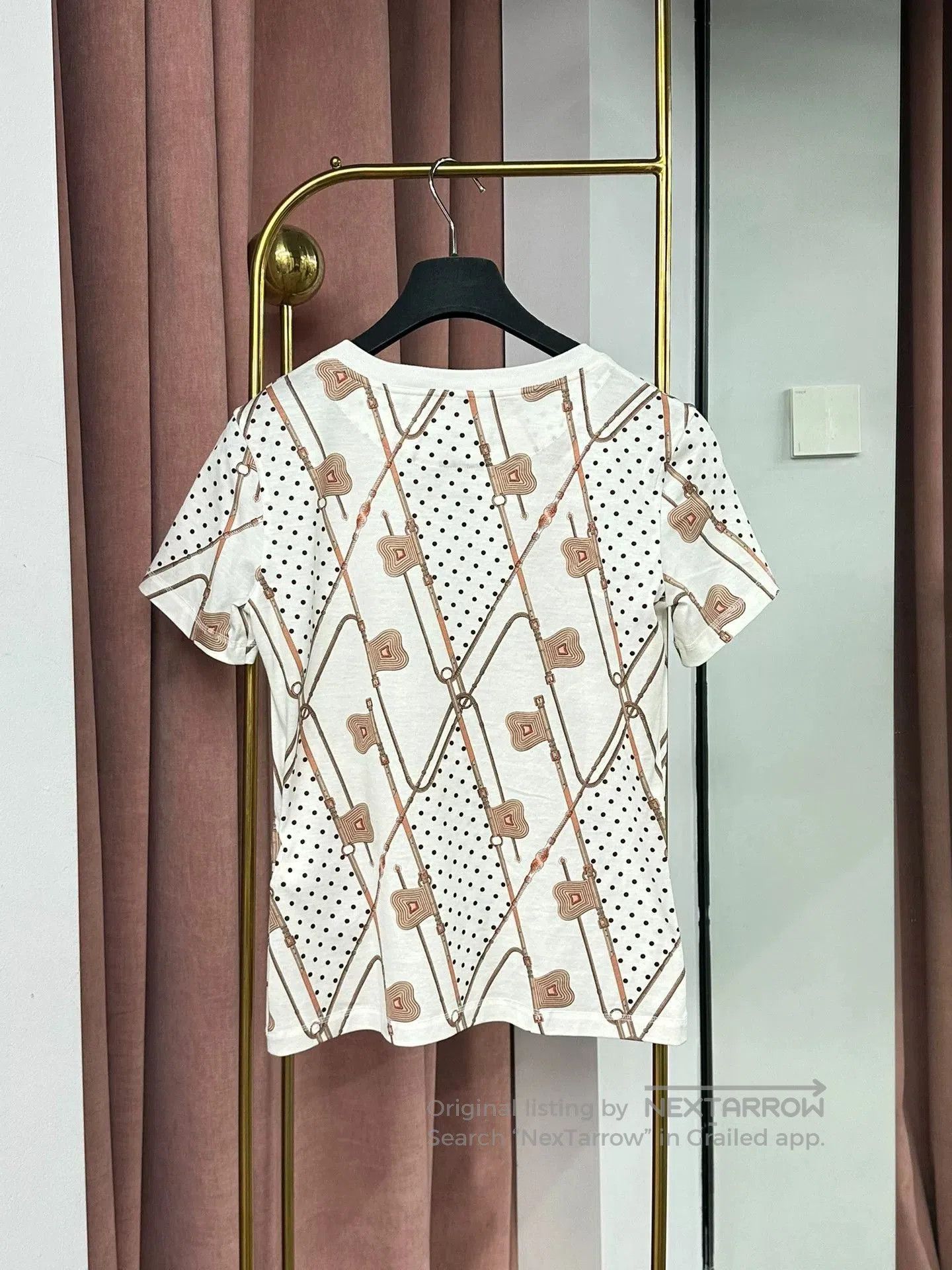 Hermes Hermes Polka Dot Print Short Sleeve T. Size US S / EU 44-46 / 1 - 3 Thumbnail