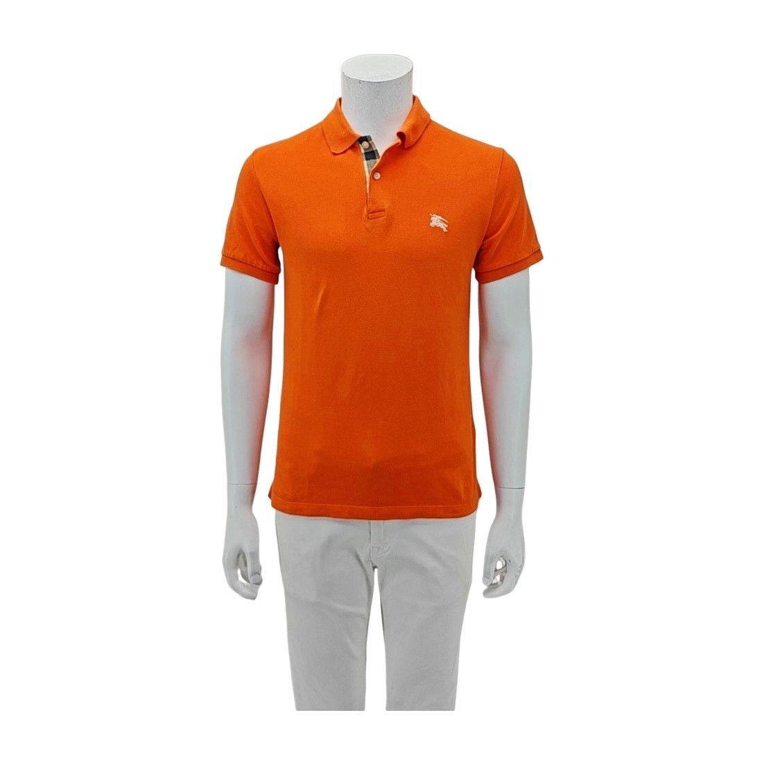 Burberry Burberry Brit Orange Piqué Cotton Polo Size S Size US S / EU 44-46 / 1 - 1 Thumbnail