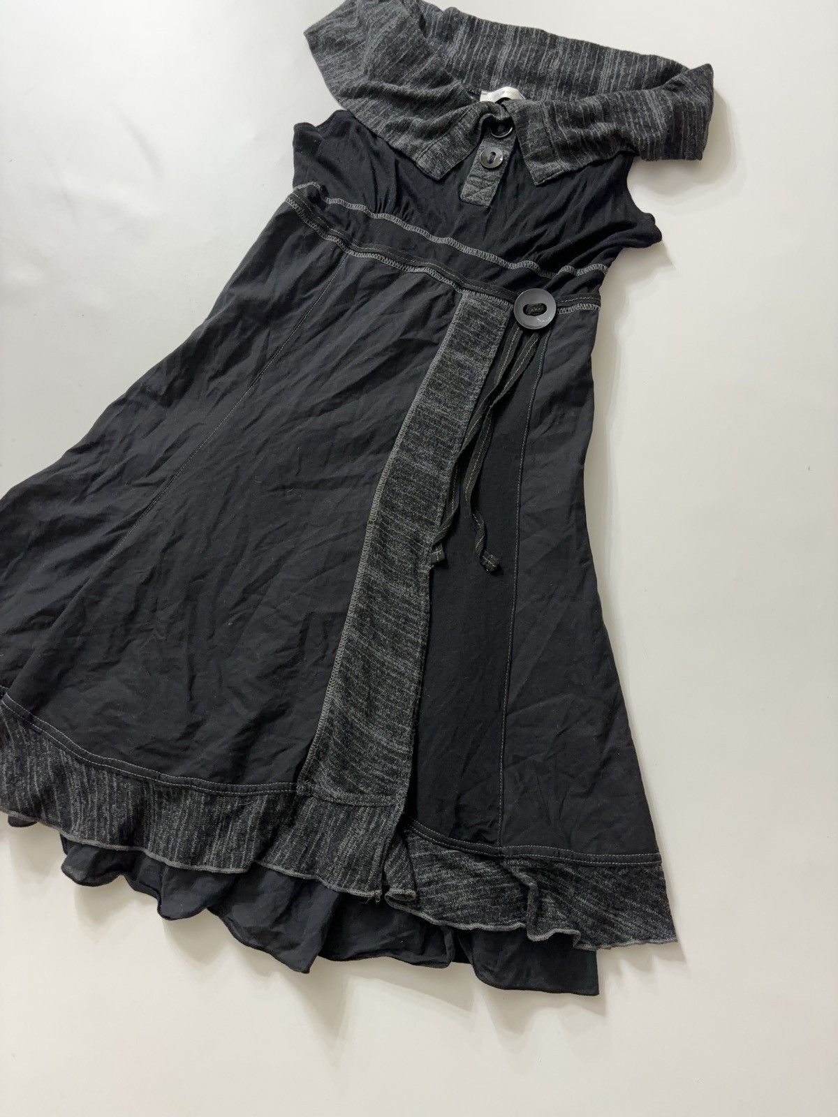 Vintage ARCHIVE MIDI MINI MIXED PATCHWORK BOHO DRESS Size S / US 4 / IT 40 - 4 Thumbnail