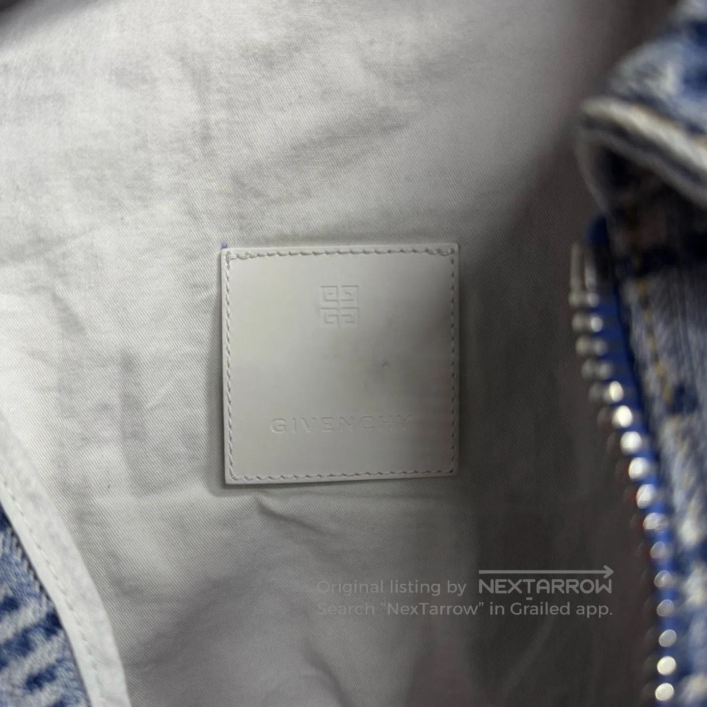 Givenchy Givenchy Blue Logo Jacquard Denim Jacket. Size US M / EU 48-50 / 2 - 3 Thumbnail