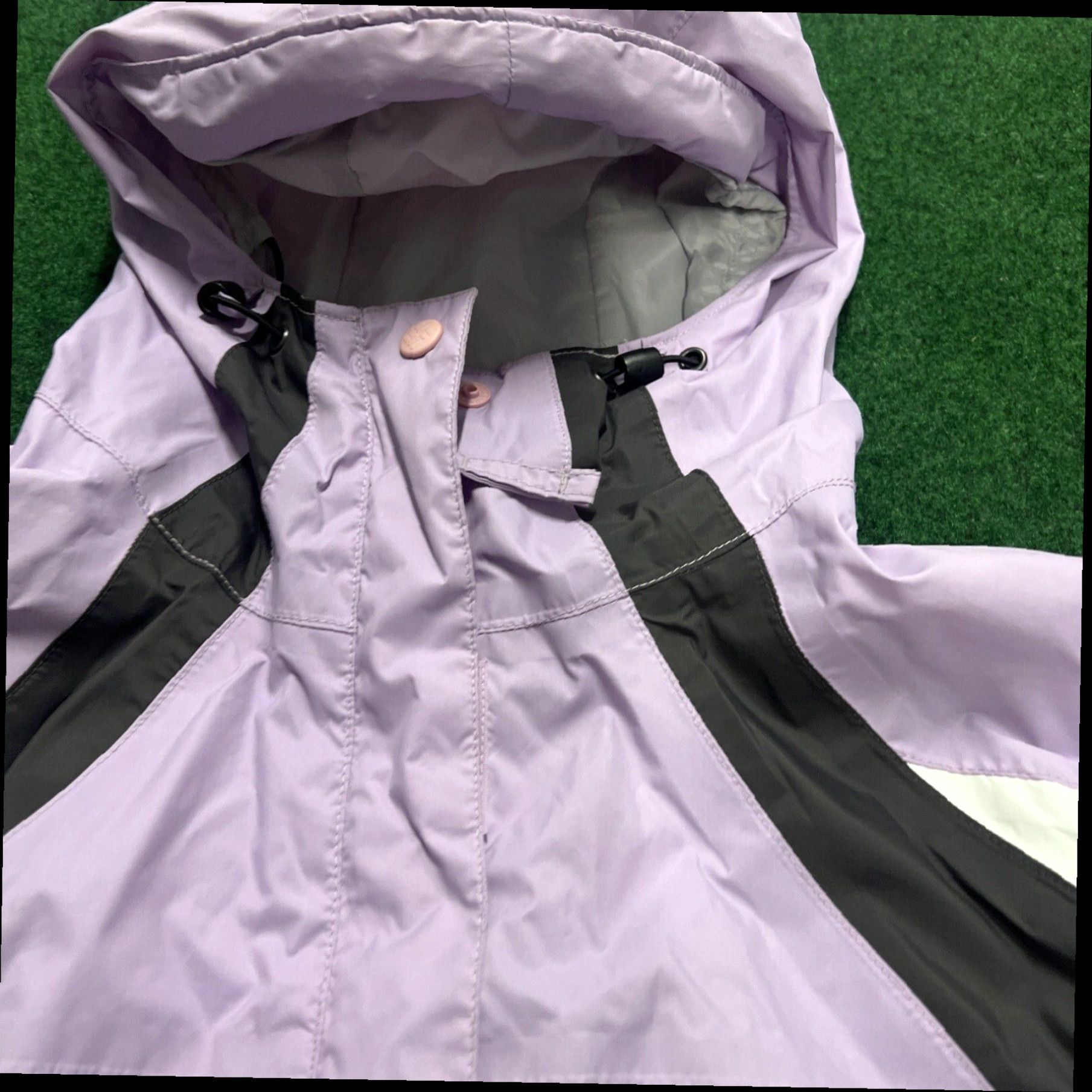Vintage Columbia Jacket Windbreaker Women’s Large Shell Omni Tech Long Purple Hooded Size L / US 10 / IT 46 - 5 Thumbnail
