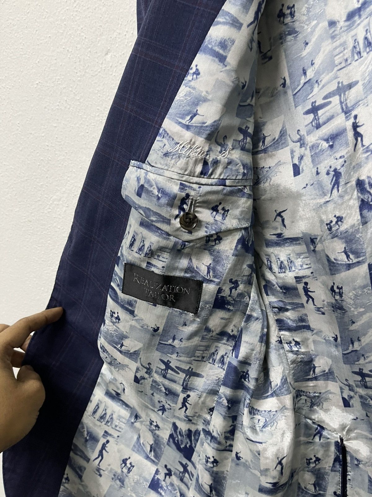Loro Piana 90s LORO PIANA MOTS PLAID WOOL BLAZZER RARE DESIGN Size US M / EU 48-50 / 2 - 9 Thumbnail