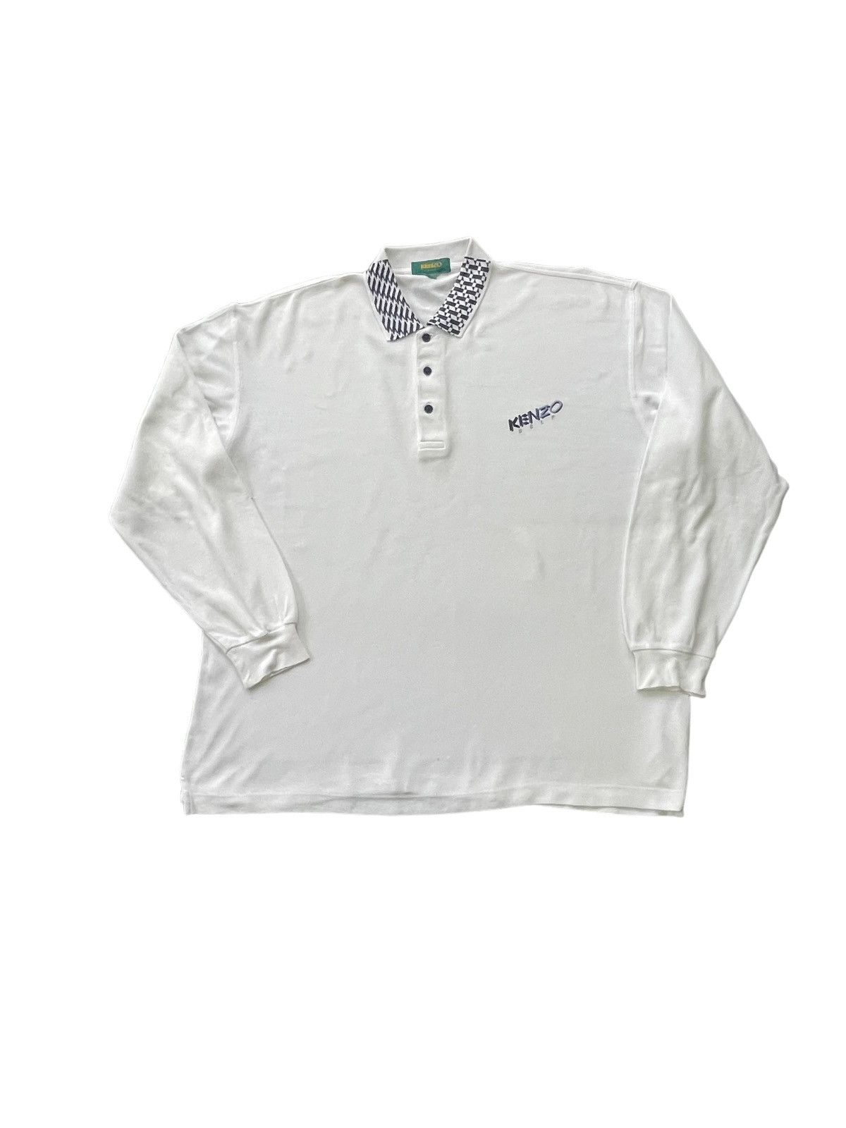 Kenzo Vintage Kenzo Golf Polo Long Sleave Size US XL / EU 56 / 4 - 1 Thumbnail