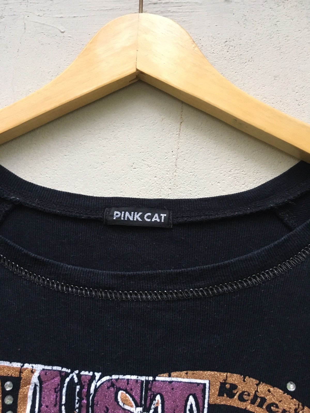 20471120 Japanese Y2K Style Pink Cat Poem Long Sleeve Ifsix Lgb Style Size US M / EU 48-50 / 2 - 3 Thumbnail