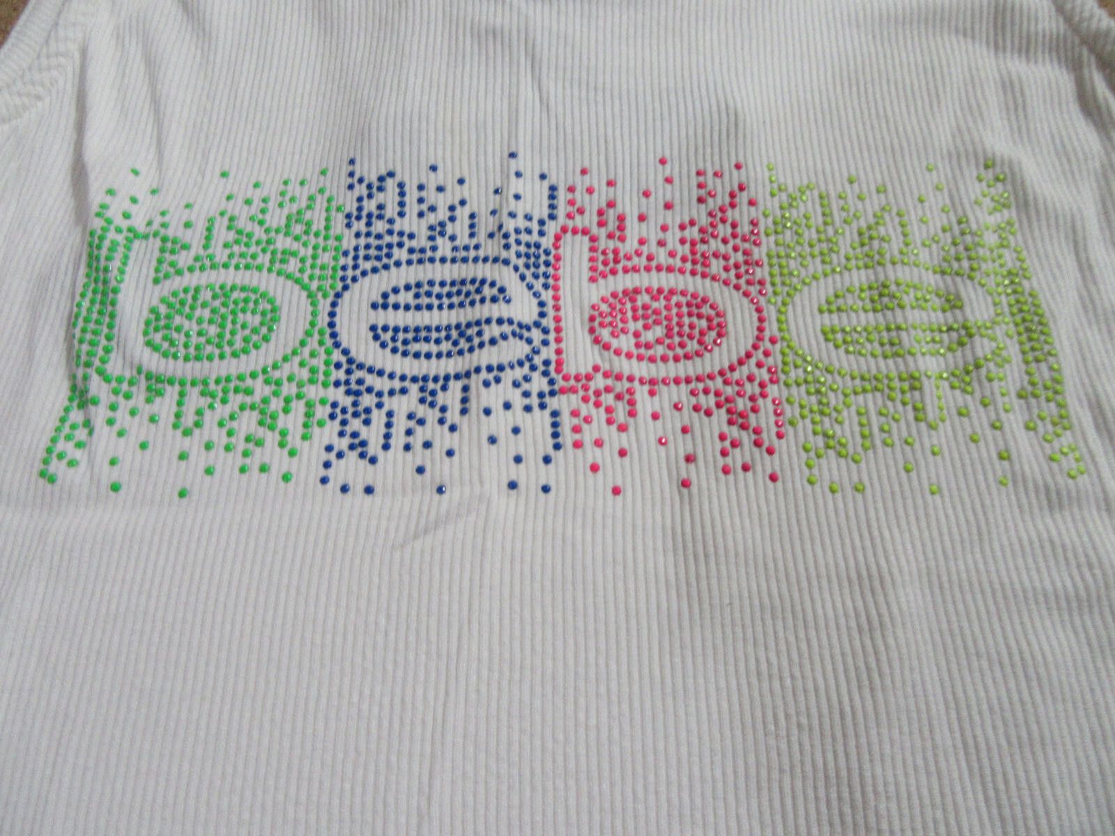 United Colors Of Benetton Bebe Rainbow Dot Logo Tank Top White Size Large NEW Size L / US 10 / IT 46 - 2 Thumbnail
