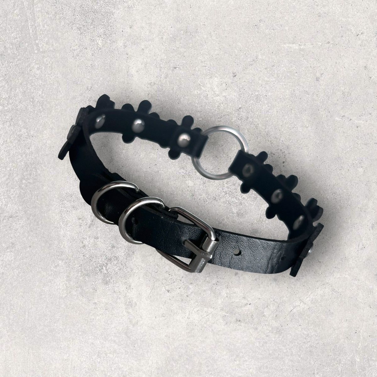 Other Flower PU Leather Choker Size ONE SIZE - 4 Thumbnail