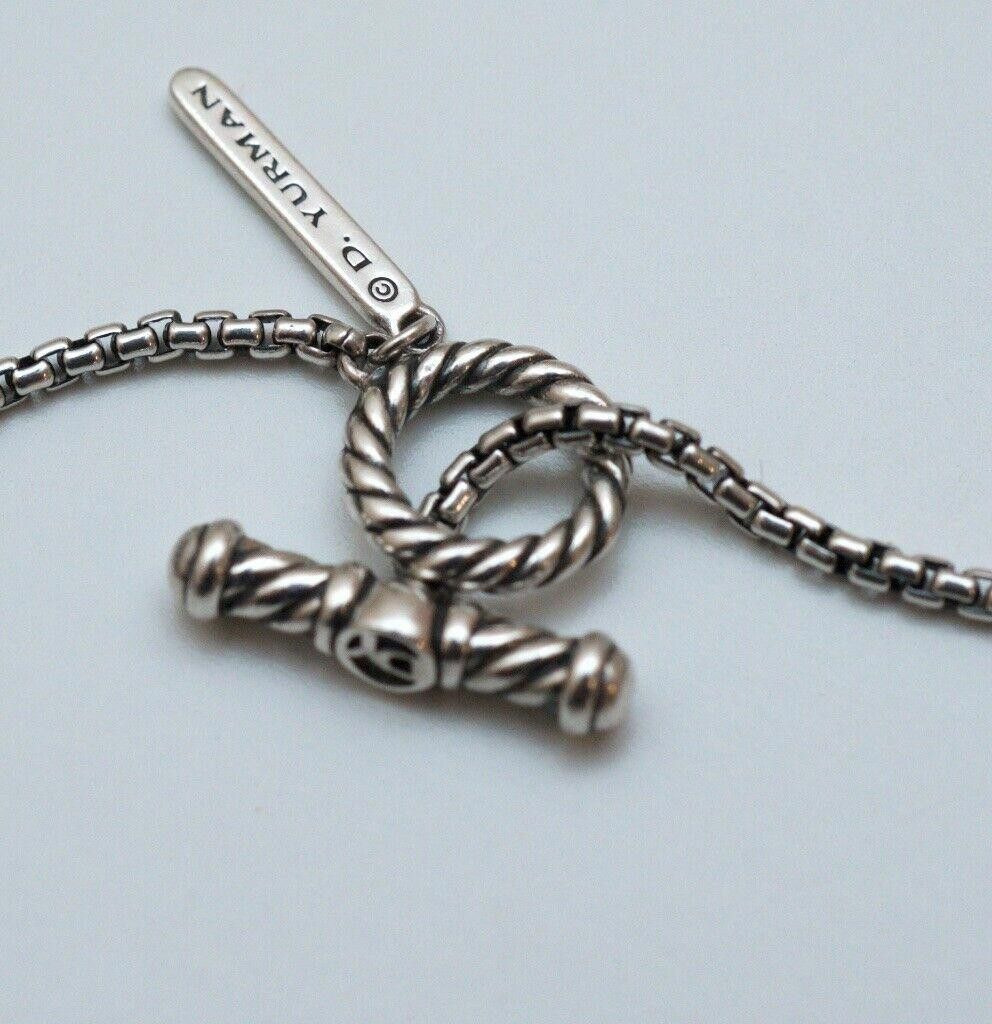 David Yurman David Yurman Long Bead & Chain Quatrefoil Silver Necklace Size ONE SIZE - 8 Thumbnail