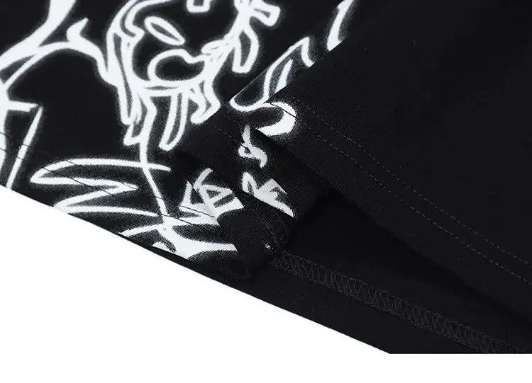 Other Streetwear Funny Anime Cartoon Graphic Oversized T-Shirt y2k Size US L / EU 52-54 / 3 - 7 Thumbnail