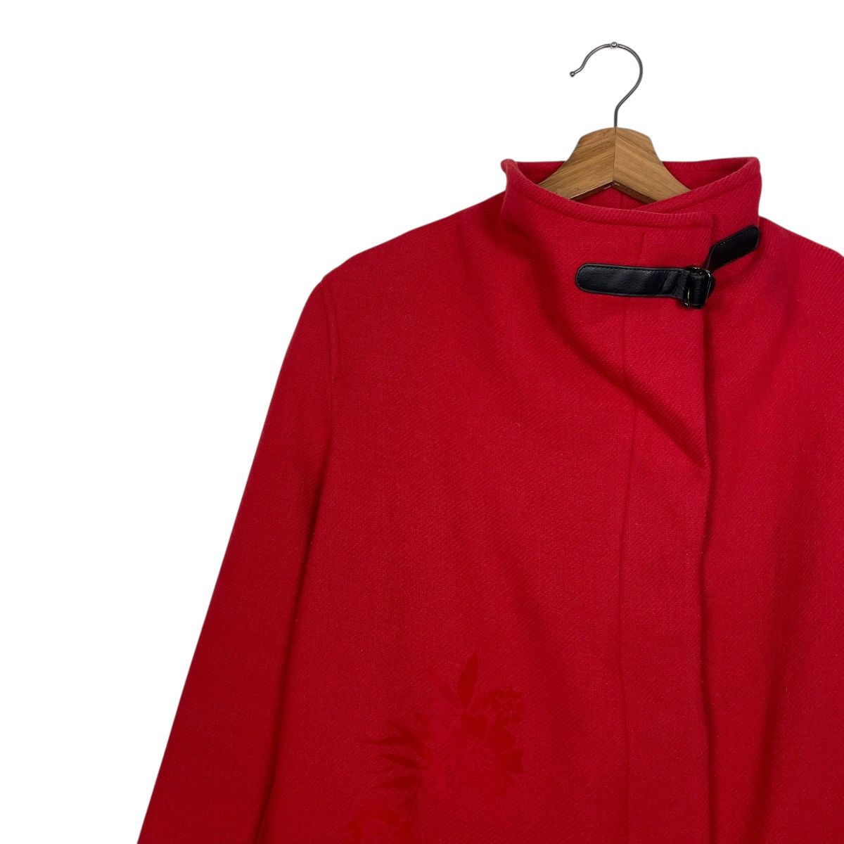 Desigual Desigual Red Flower Coat Size S / US 4 / IT 40 - 7 Thumbnail