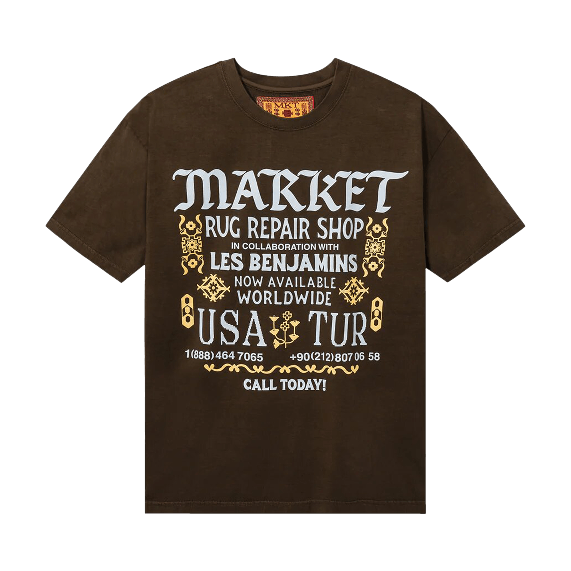 image of Market Repair Shop T-Shirt Chocolate in Brown, Men's (Size Large)