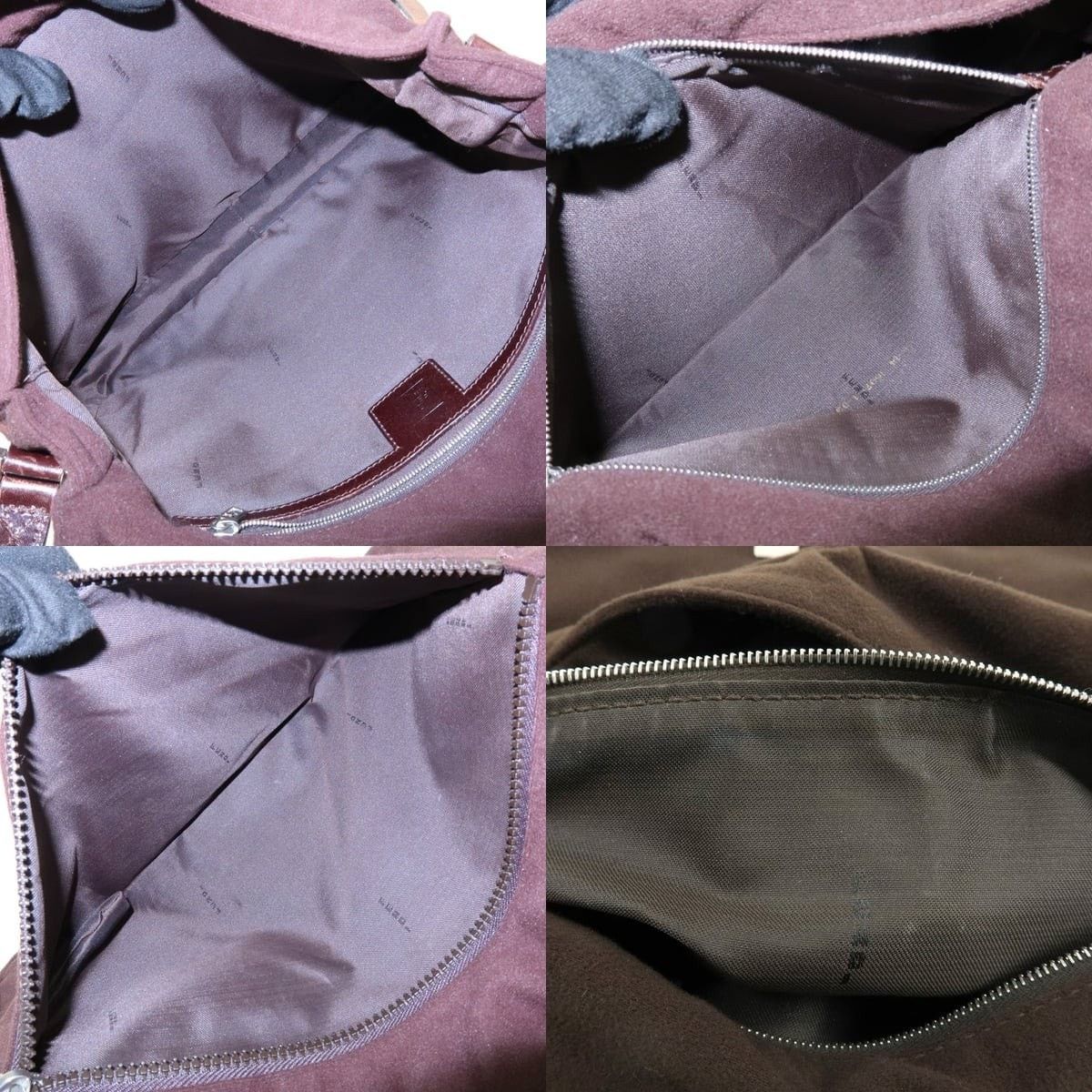 Fendi Fendi Wool Leather Crossbody Bag Brown Size ONE SIZE - 7 Thumbnail