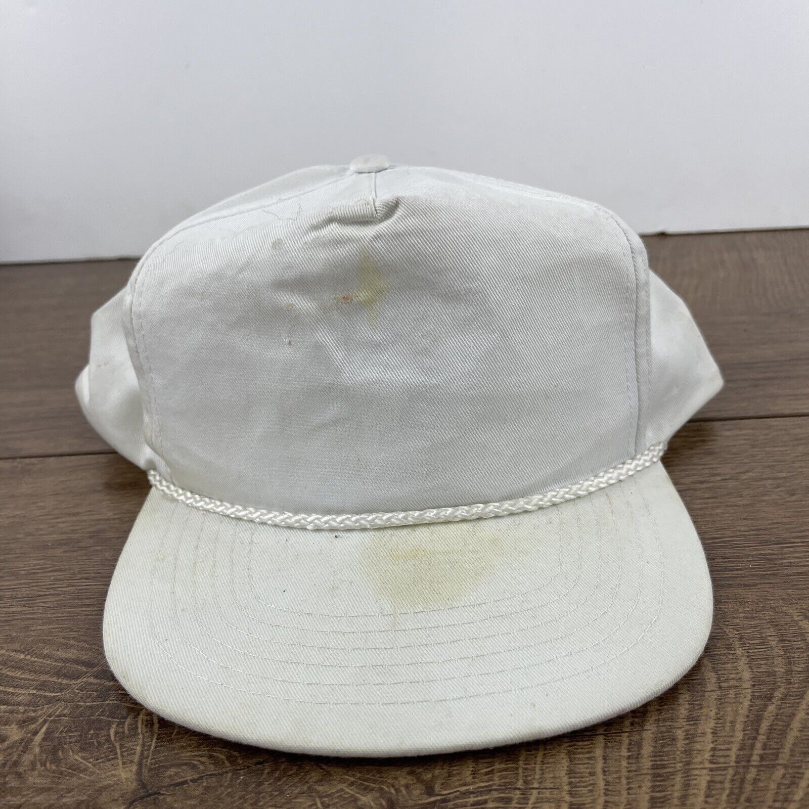 Other Plain White Snapback Hat White Hat Adjustable Snapback Adult Size ONE SIZE - 1 Thumbnail
