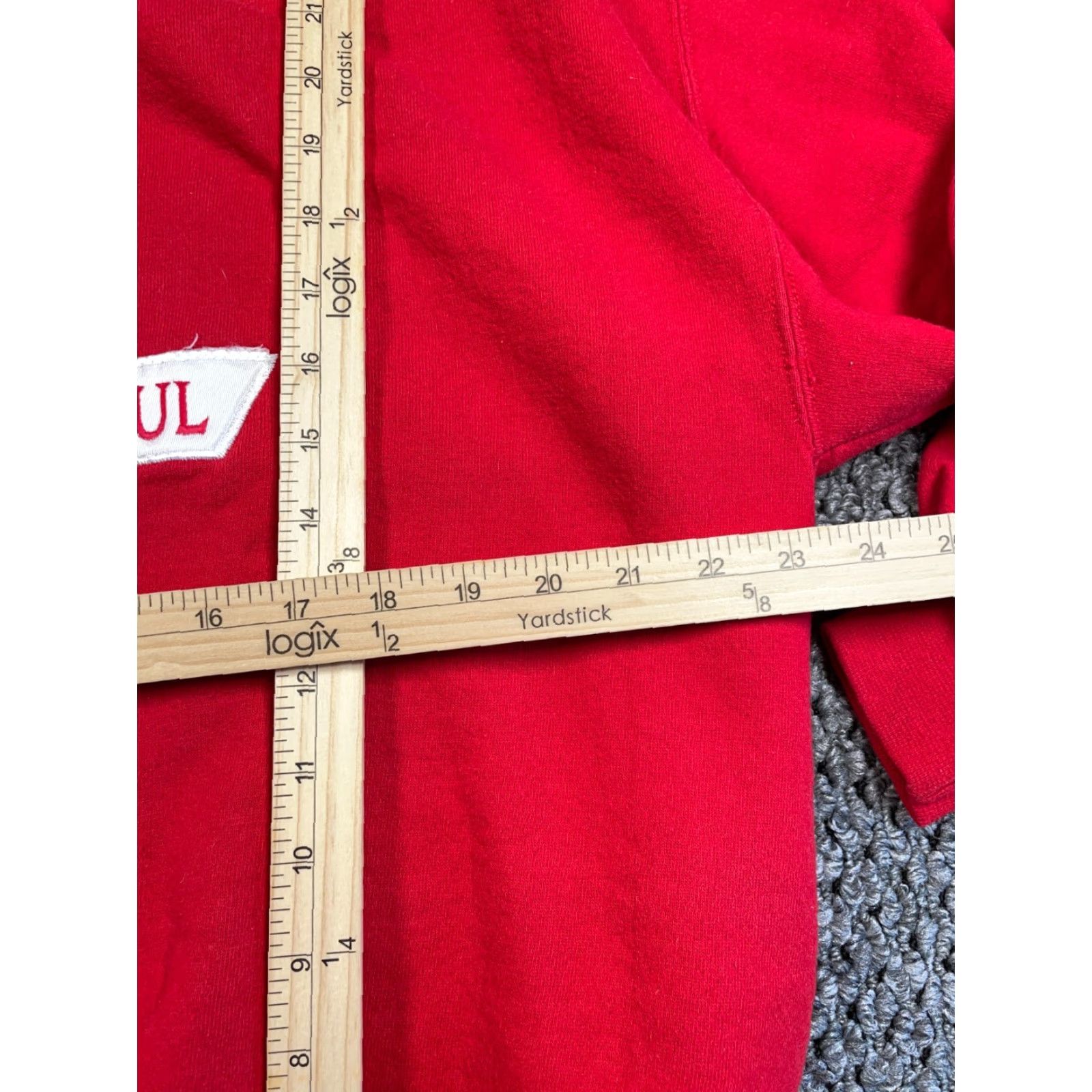 Jerzees VTG 90s Sts Peter and Paul Sweatshirt JERZEES Red Embroidered Adult XL 50-50 Cotton-Polyester Size US XL / EU 56 / 4 - 7 Thumbnail