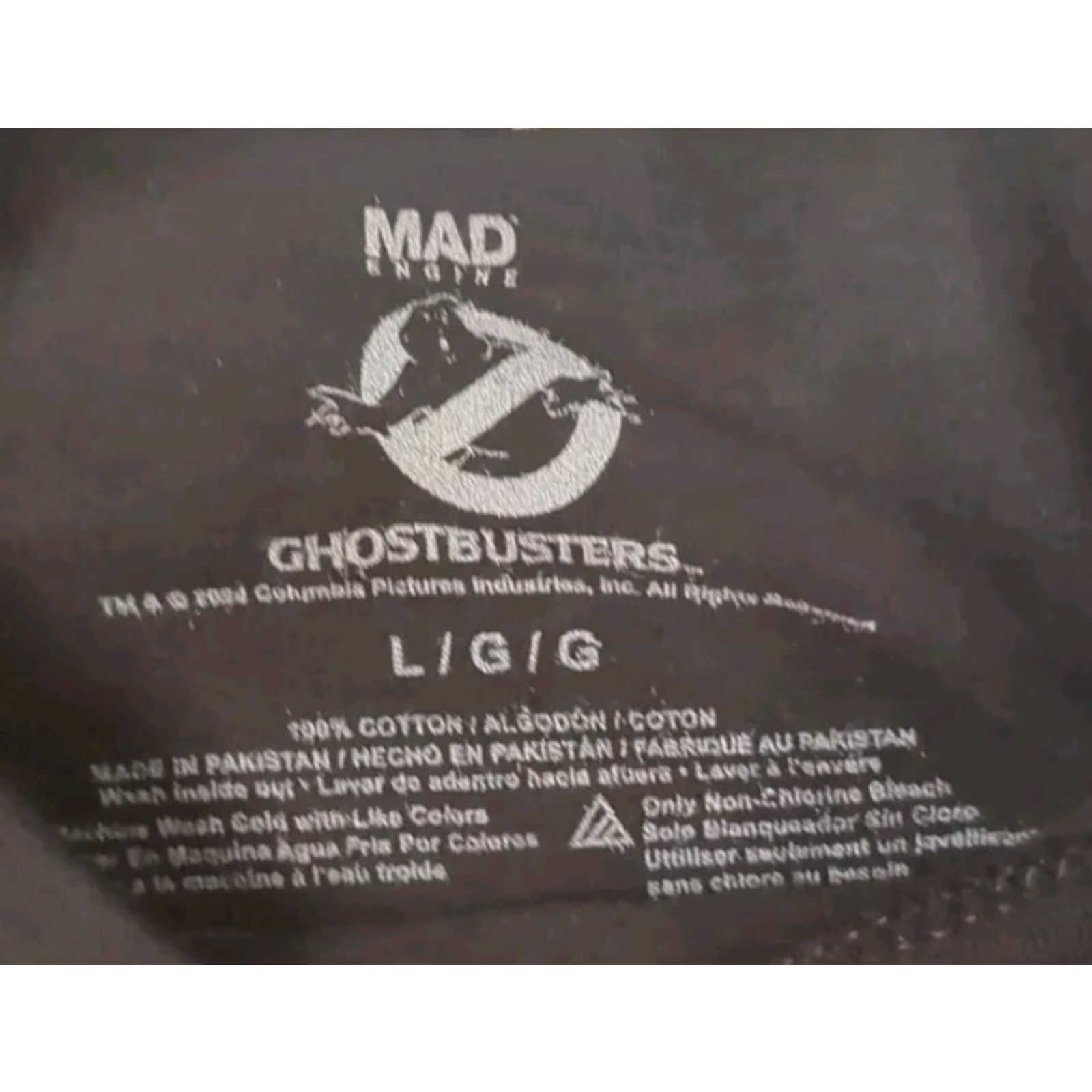 Vintage Ghostbusters T-Shirt Mens Large Black I Aint Afraid of No Ghost Graphic Logo Size US L / EU 52-54 / 3 - 3 Thumbnail
