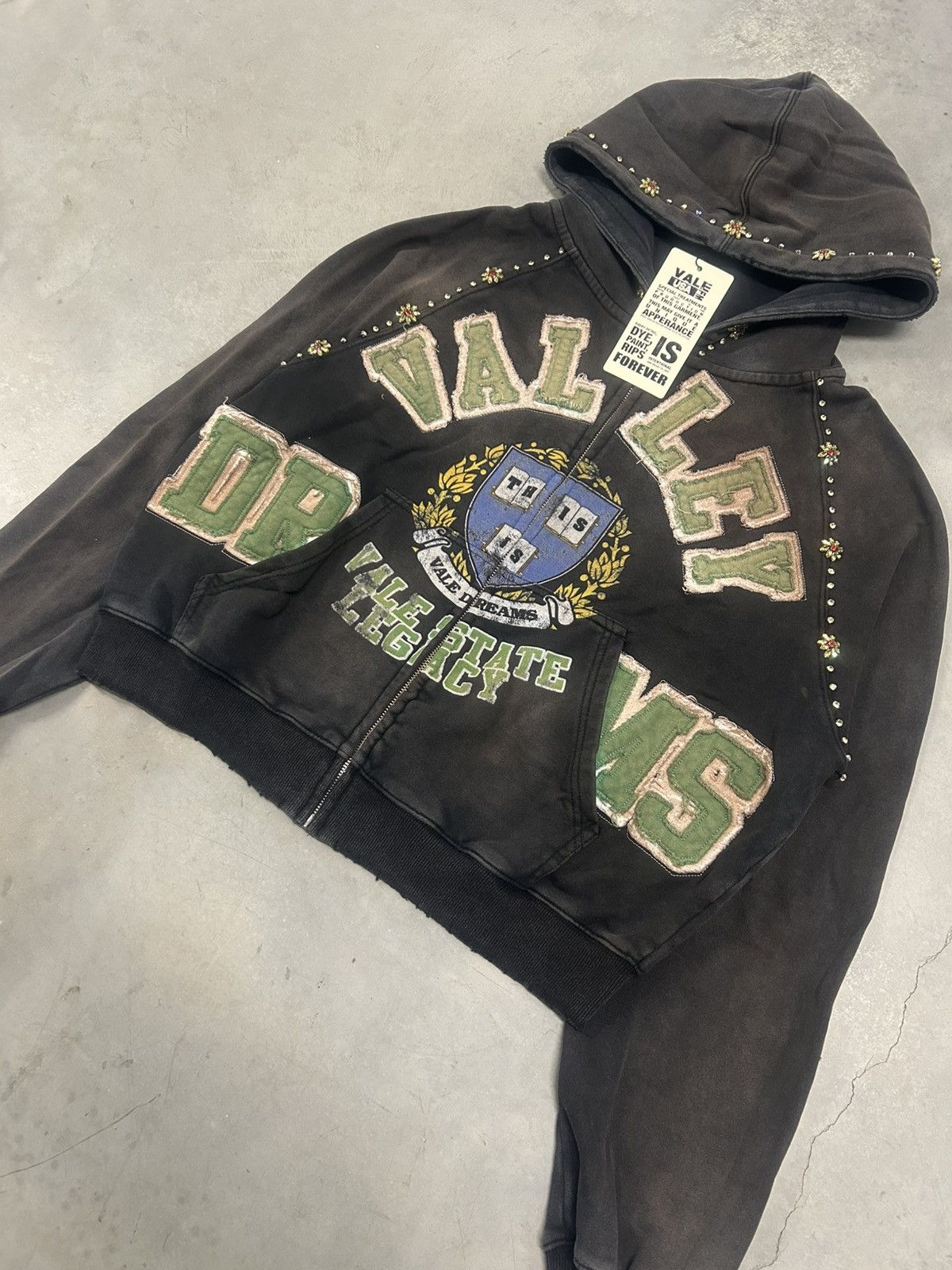 Vale Vale Forever Valley Dreams Black Gems Zip Up Hoodie Medium Size US M / EU 48-50 / 2 - 2 Thumbnail