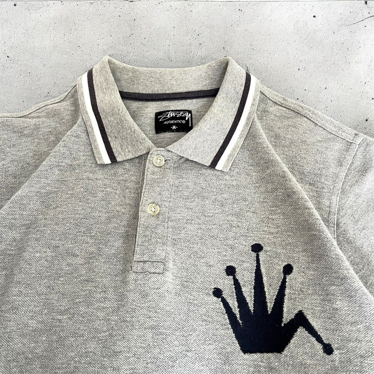 Stussy Stussy 00s Vintage Crown Polo Shirt Size US M / EU 48-50 / 2 - 3 Thumbnail