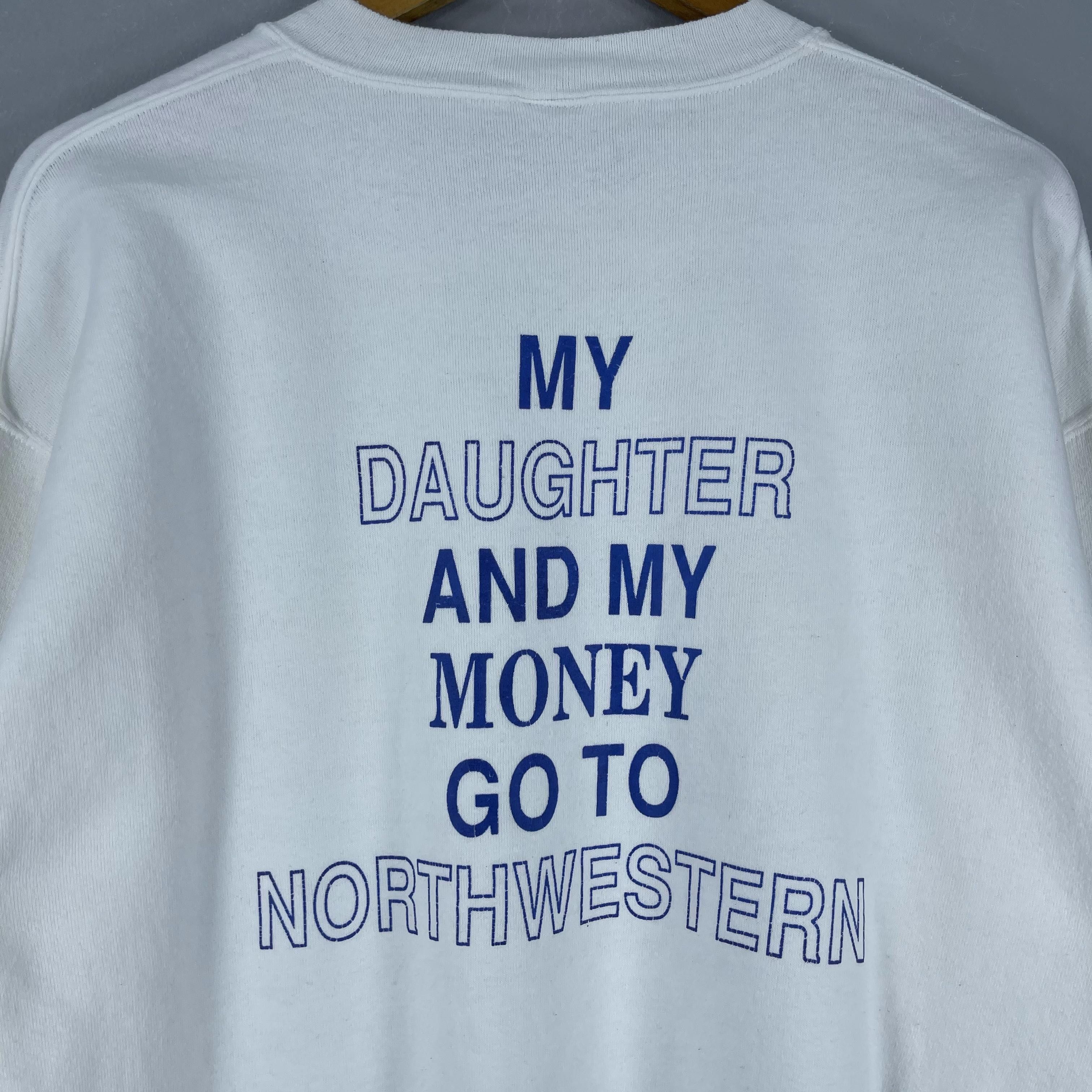 Vintage Vintage NORTHWESTERN DAD University Printed Sweatshirt Size US L / EU 52-54 / 3 - 9 Thumbnail