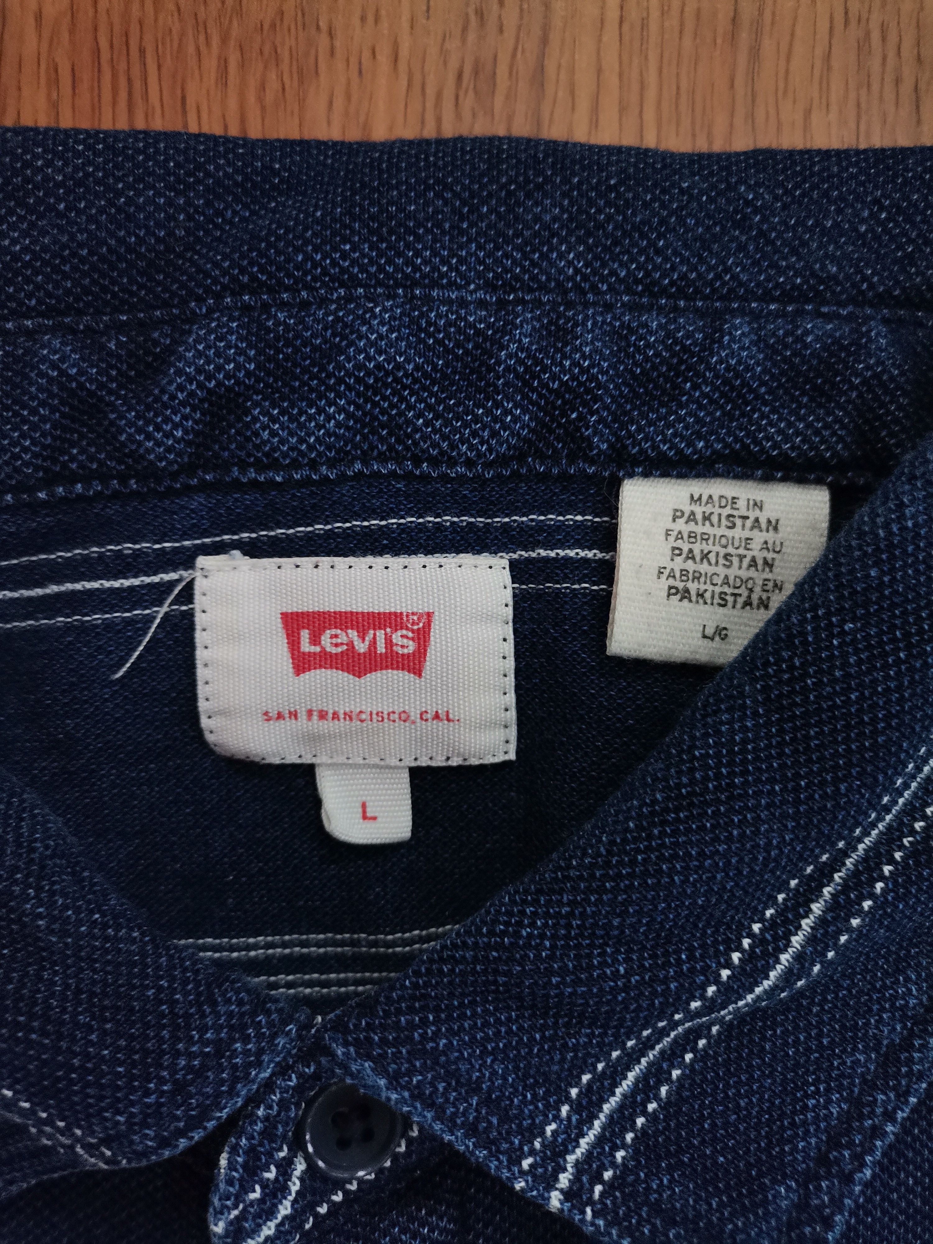 Levi's Levi's Striped Polo Size US L / EU 52-54 / 3 - 3 Thumbnail