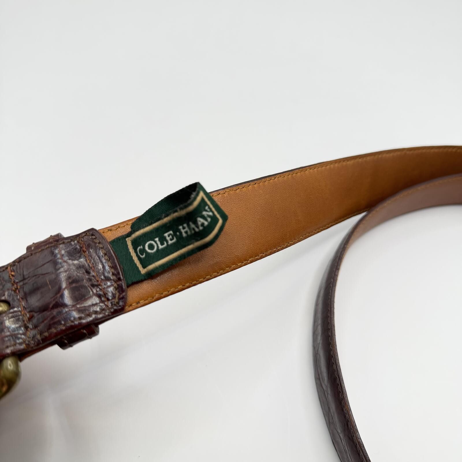 Cole Haan Cole Haan Belt Brown Embossed 40/100 A02555 Size ONE SIZE - 2 Thumbnail