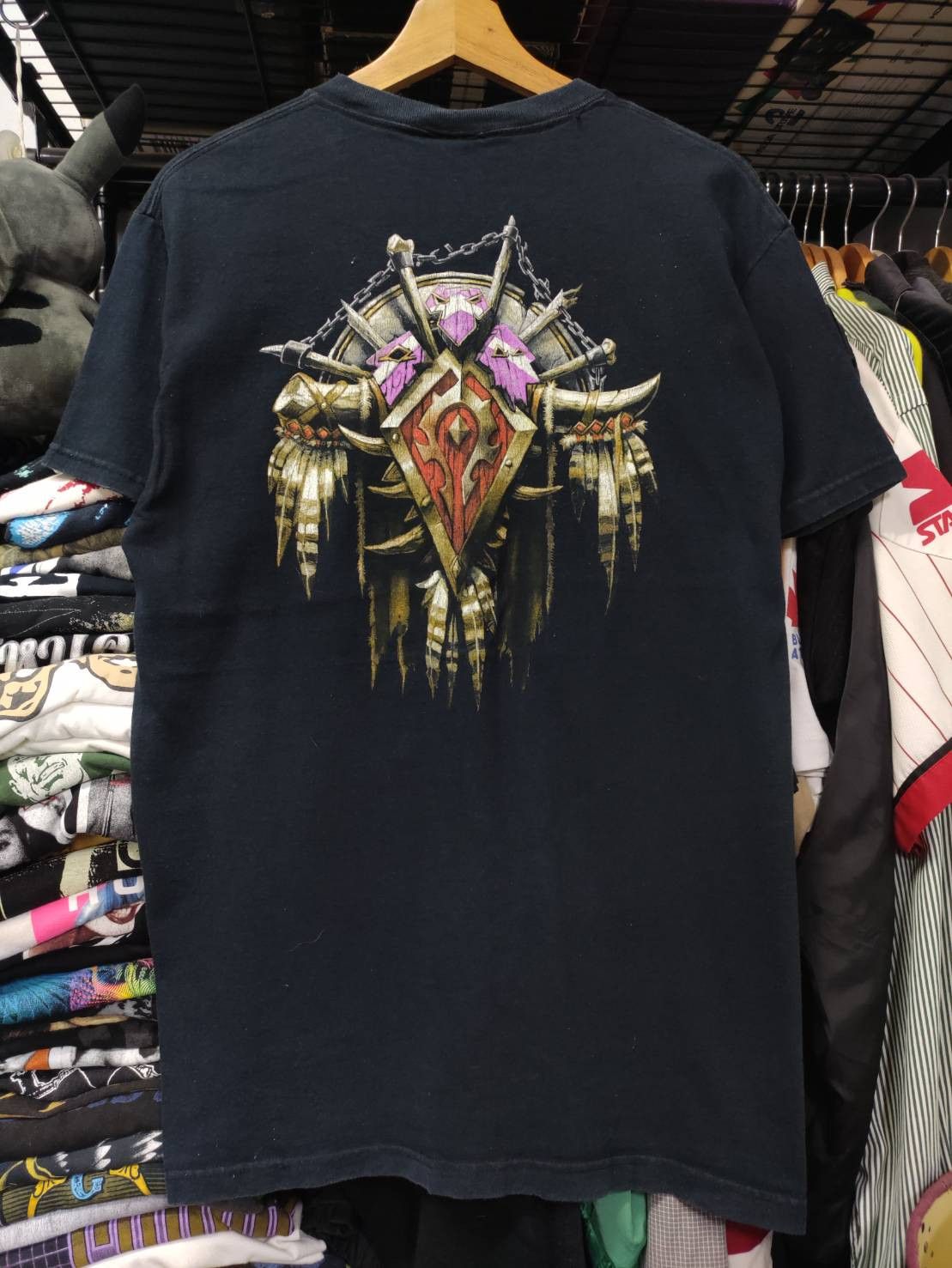 Vintage Vtg 00's World of Warcraft " Horde Crest " Game Promo Size US M / EU 48-50 / 2 - 7 Thumbnail