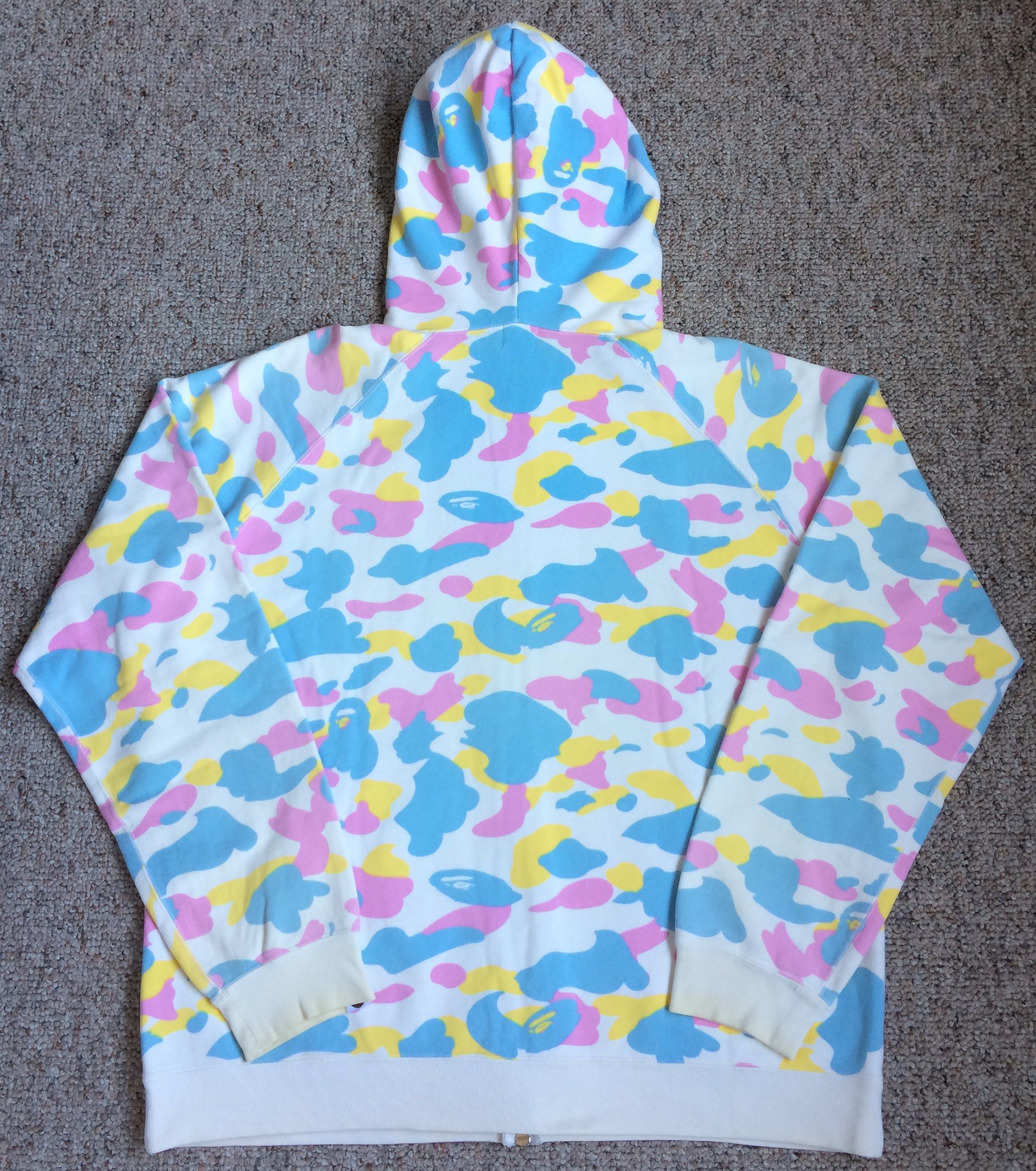 Bape OG Bape Cotton Candy Camo Full Zip Hoodie Size US L / EU 52-54 / 3 - 6 Thumbnail