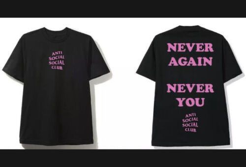 Anti Social Social Club Anti Social Social Club Never Again Never You Tee Size US XL / EU 56 / 4 - 1 Thumbnail