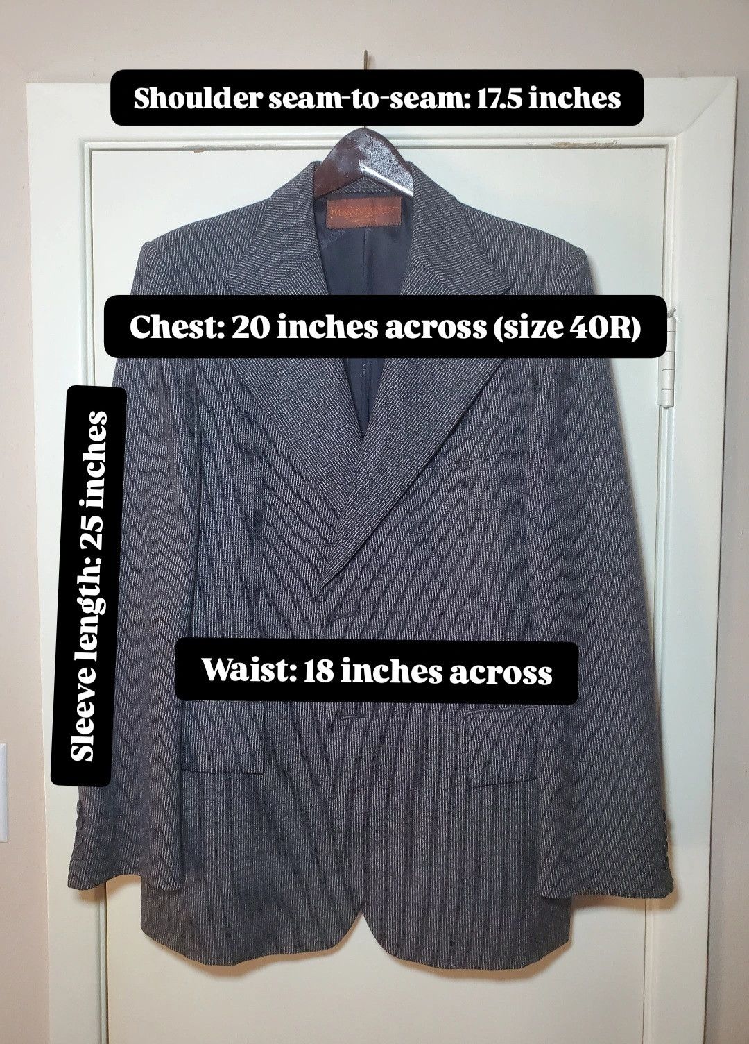Yves Saint Laurent Yves Saint Laurent Men’s Sport Jacket – Size 40R Size 40R - 3 Thumbnail