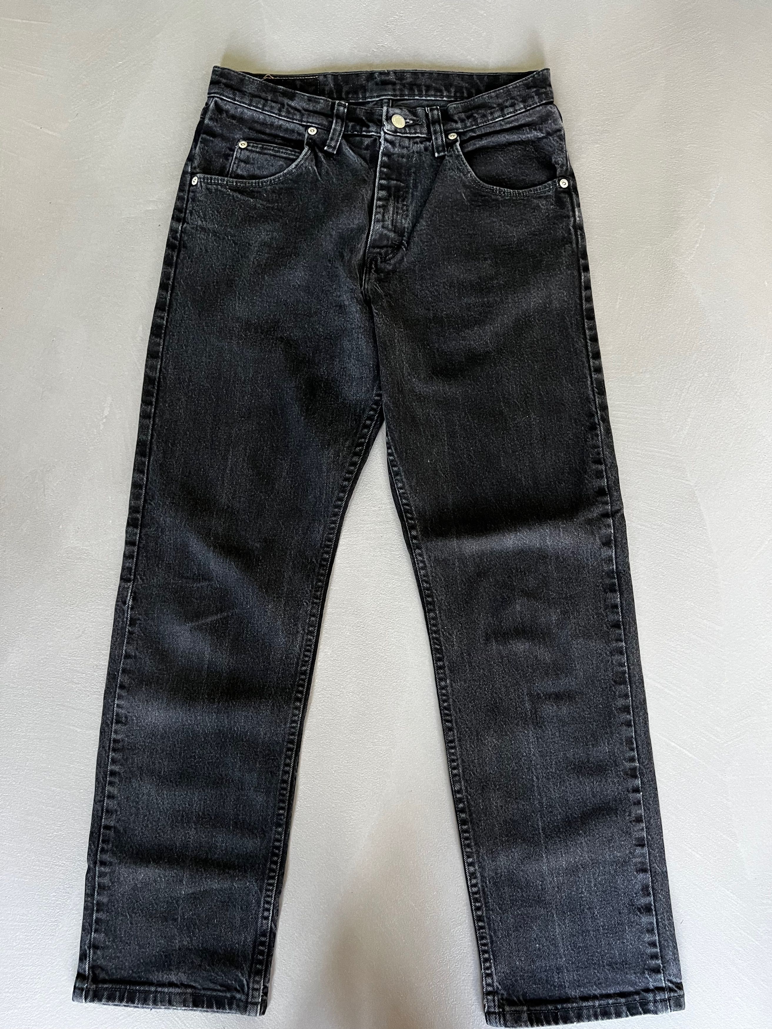 Image of Wrangler Vintage Black Jeans, Stonewashed, Straight, Men's (Size 30)