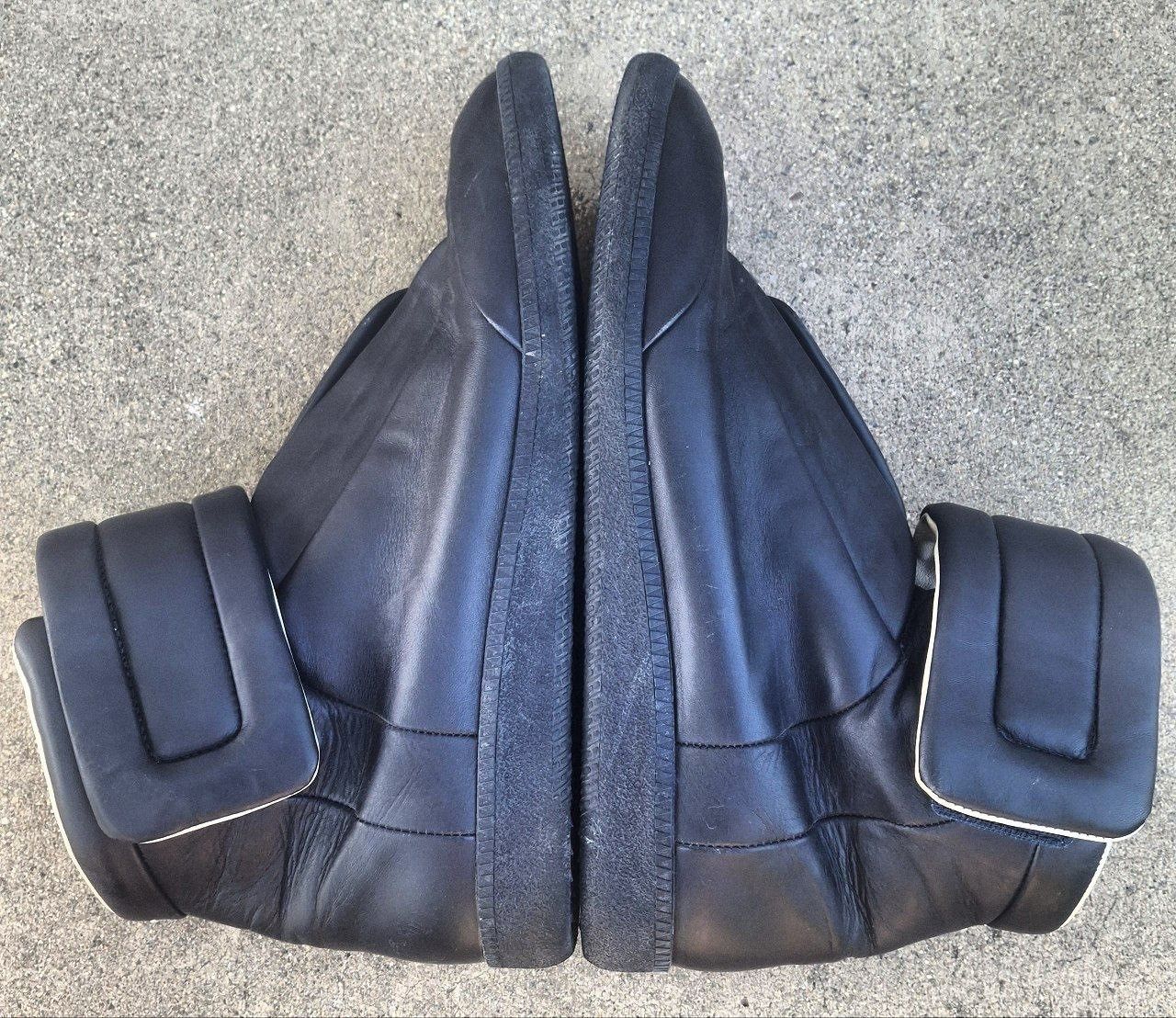 Maison Margiela Maison Margiela Future High Top Navy Leather Sneakers Size US 12.5 / EU 45-46 - 4 Thumbnail