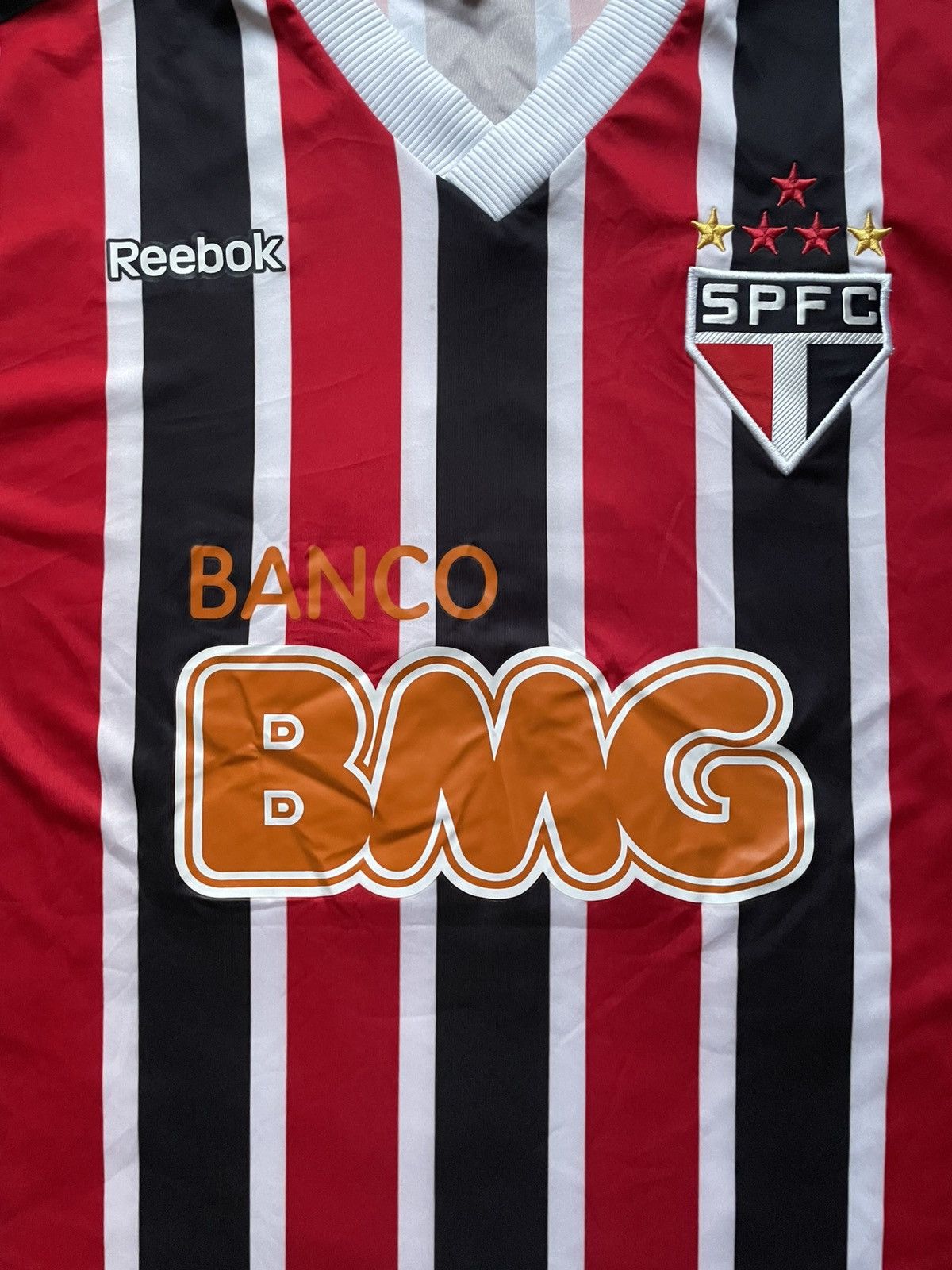 Reebok Reebok São Paulo FC Home Jersey – SPFC – Banco BMG – Size L Size US L / EU 52-54 / 3 - 2 Thumbnail