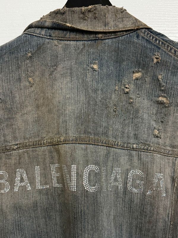 Balenciaga Balenciaga Denim Jacket Size US XL / EU 56 / 4 - 3 Thumbnail